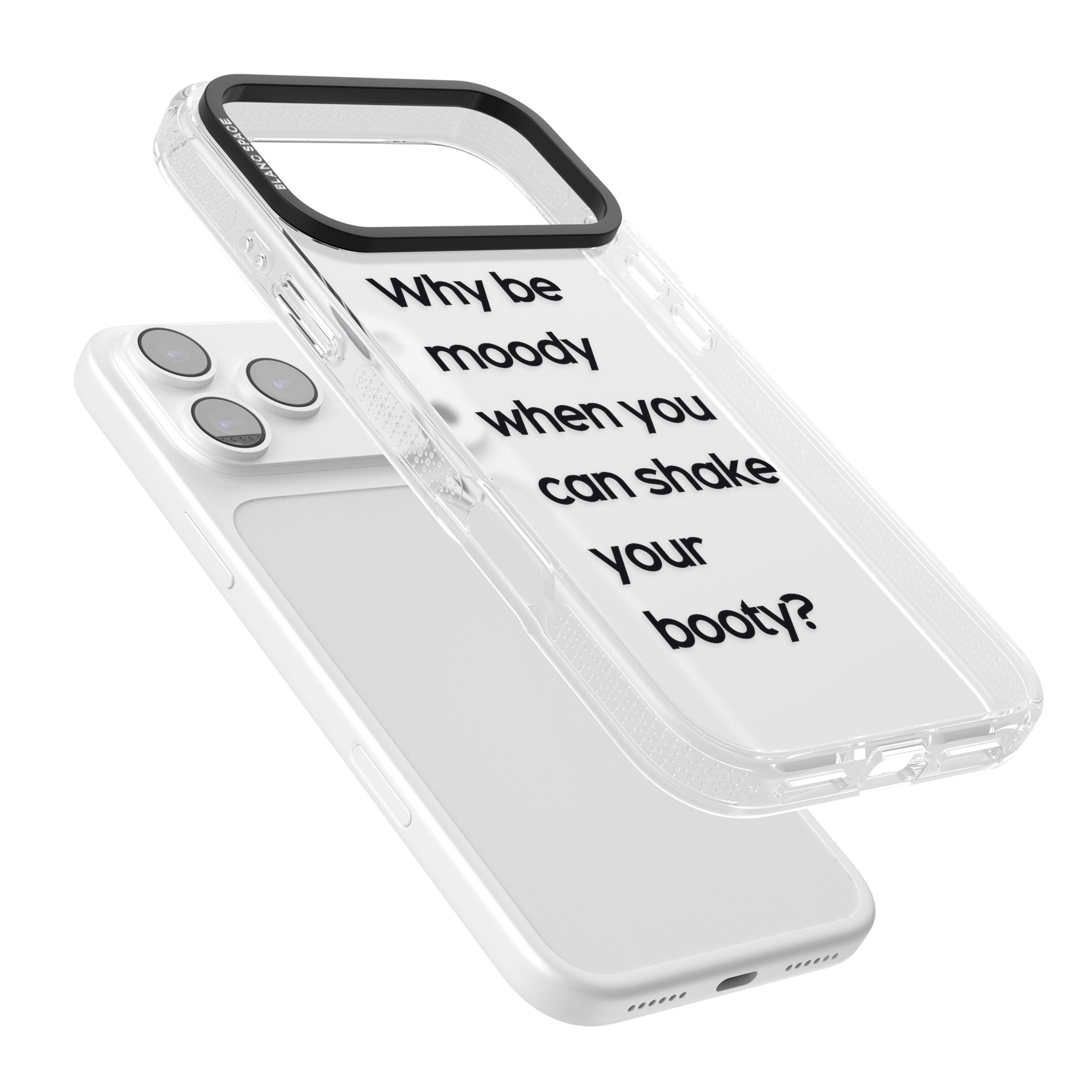 Why Be Moody? iPhone 17 Pro Impact Air Clear Phone Case Colours