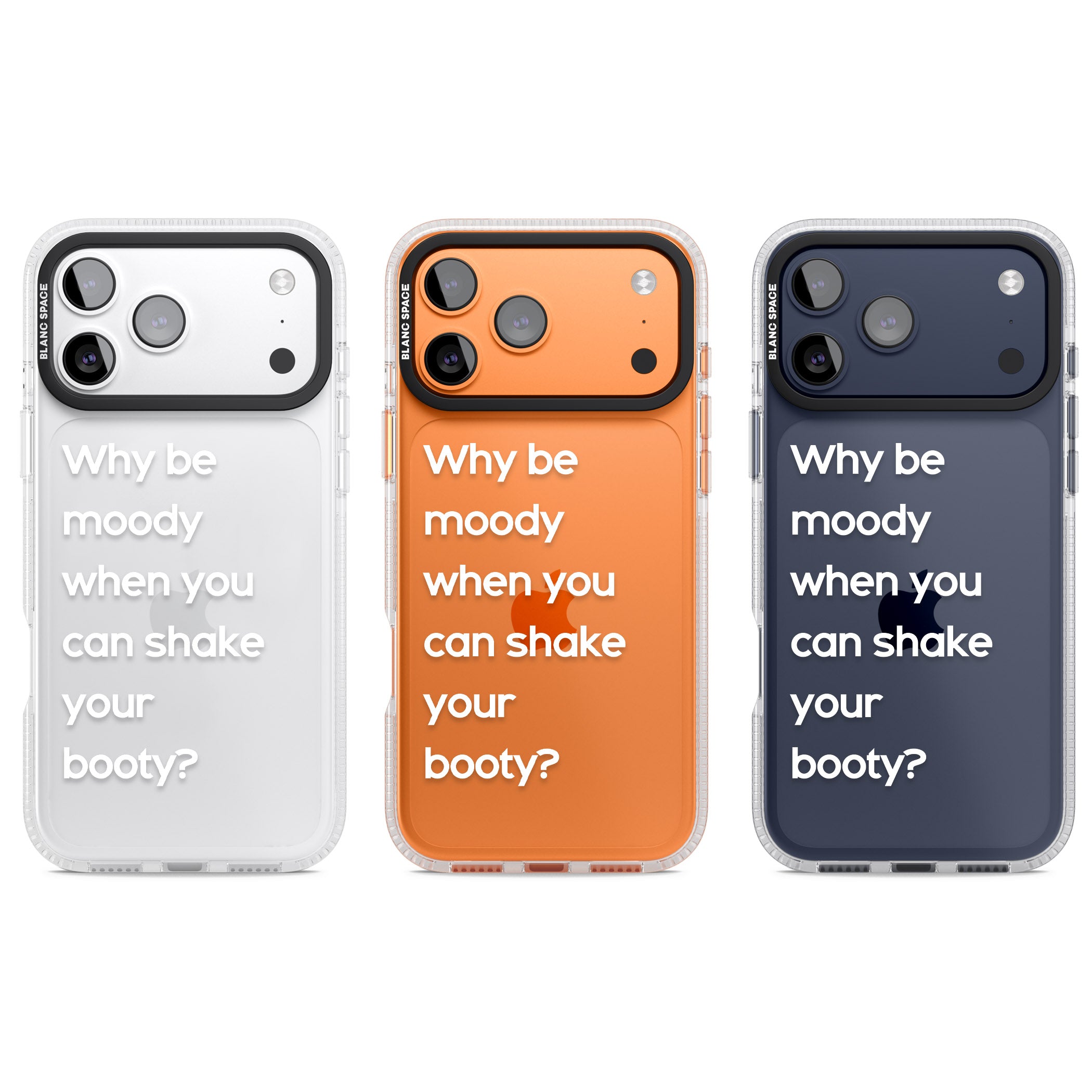 Why Be Moody When You Can Shake Your Booty? iPhone 17 Pro Impact Air Clear Phone Case APT Impact Protection