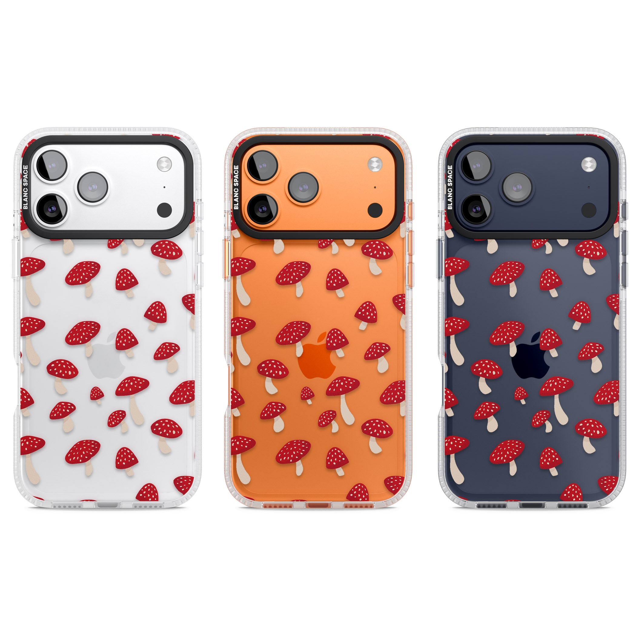 Magical Mushroom Pattern iPhone 17 Pro Impact Air Clear Phone Case APT Impact Protection