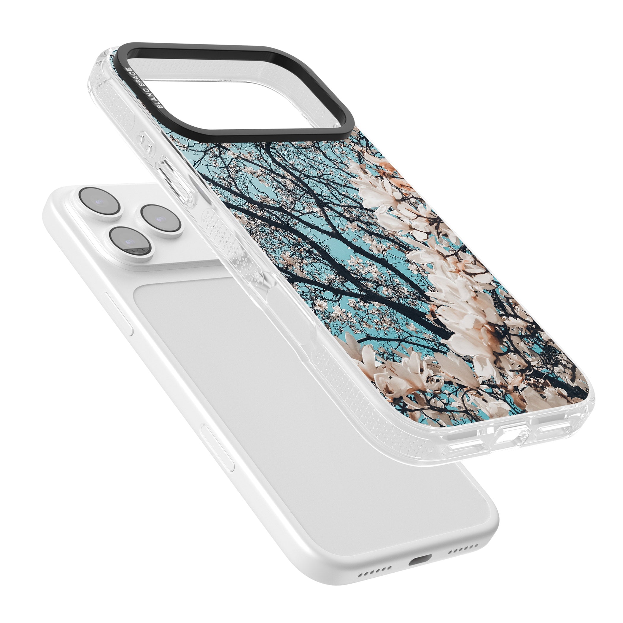 Magnolia Bloom iPhone 17 Pro Impact Air Clear Phone Case Colours