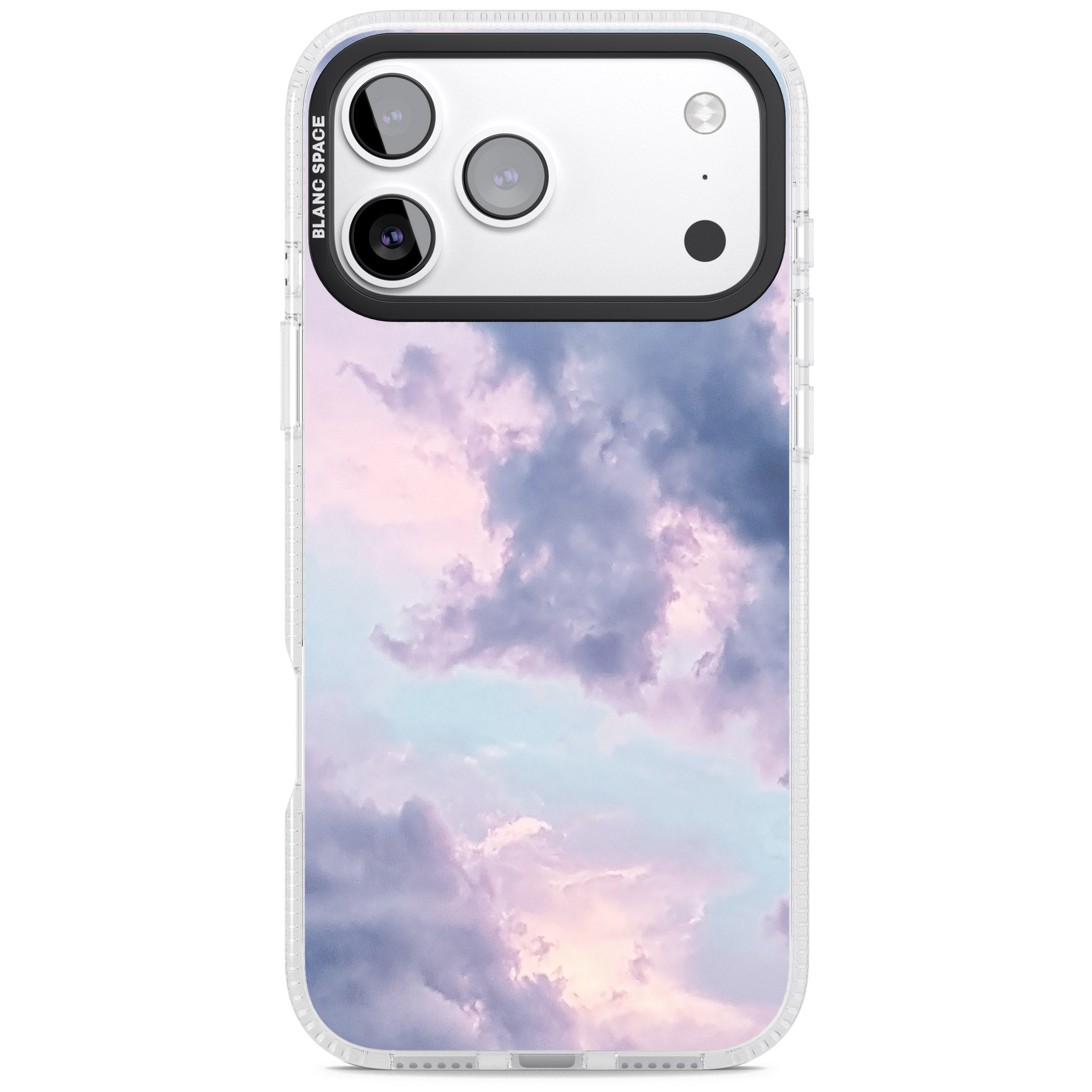 Pastel Sky Clouds iPhone 17 Pro Impact Air Clear Phone Case