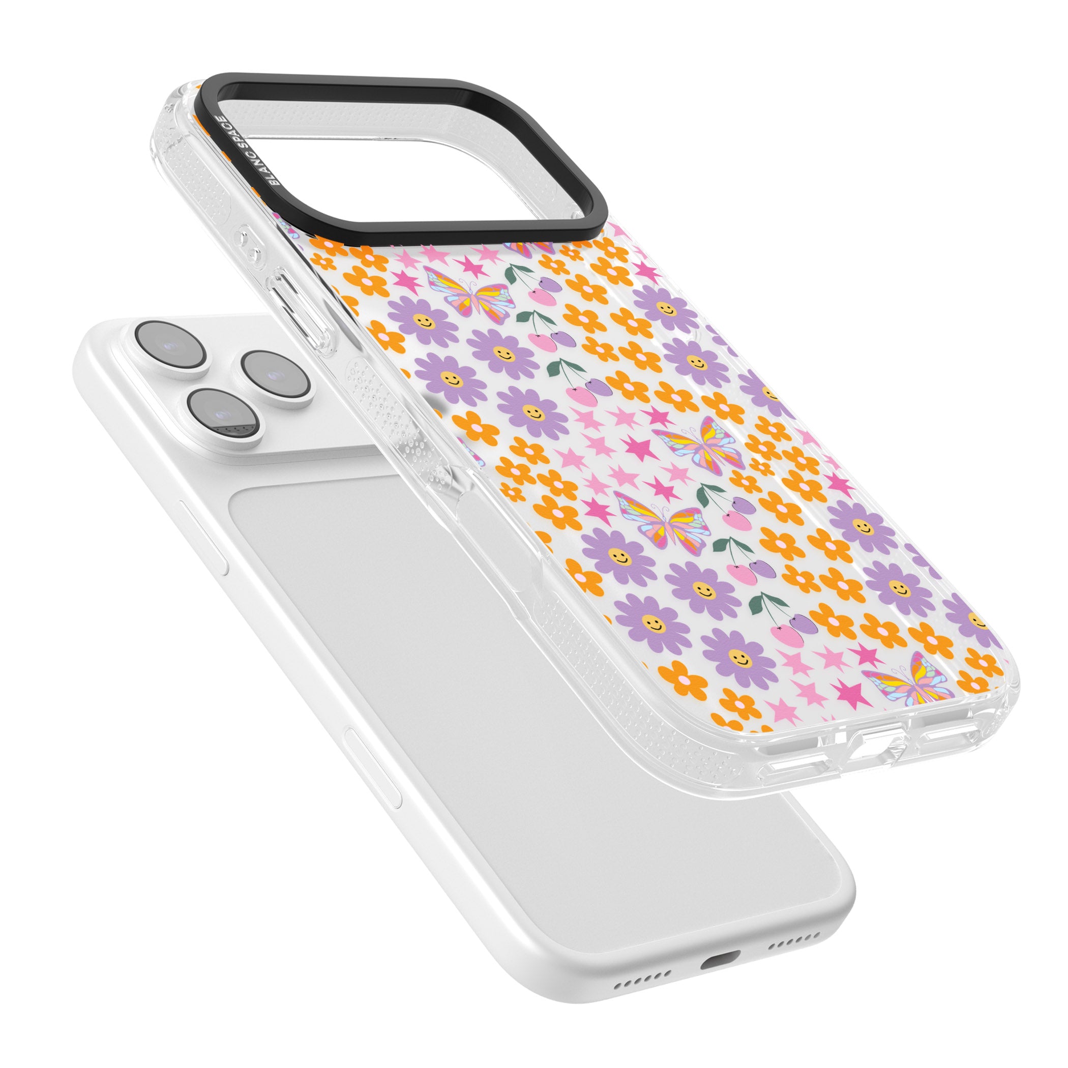 Botanical Bombardment iPhone 17 Pro Impact Air Clear Phone Case Colours