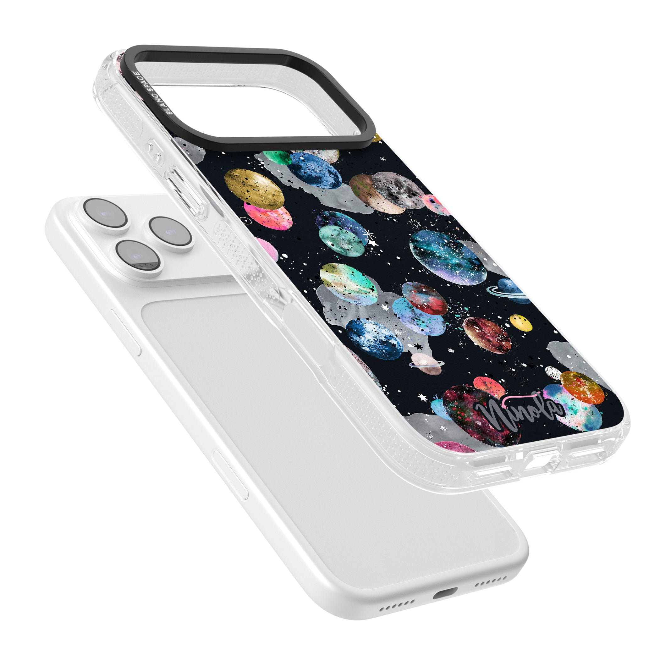 Cosmic Galaxy iPhone 17 Pro Impact Air Clear Phone Case Colours