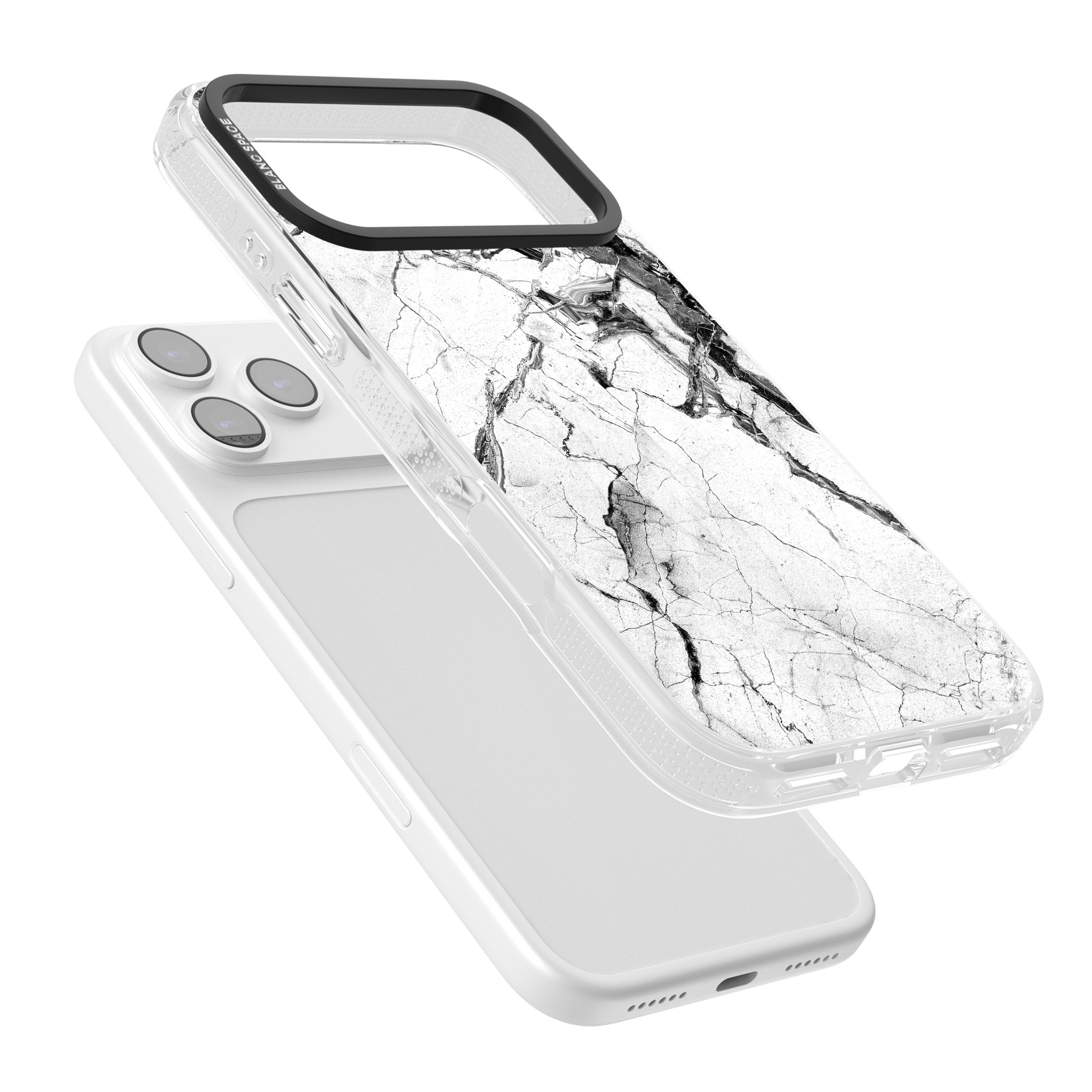 Storm Marble iPhone 17 Pro Impact Air Clear Phone Case Colours