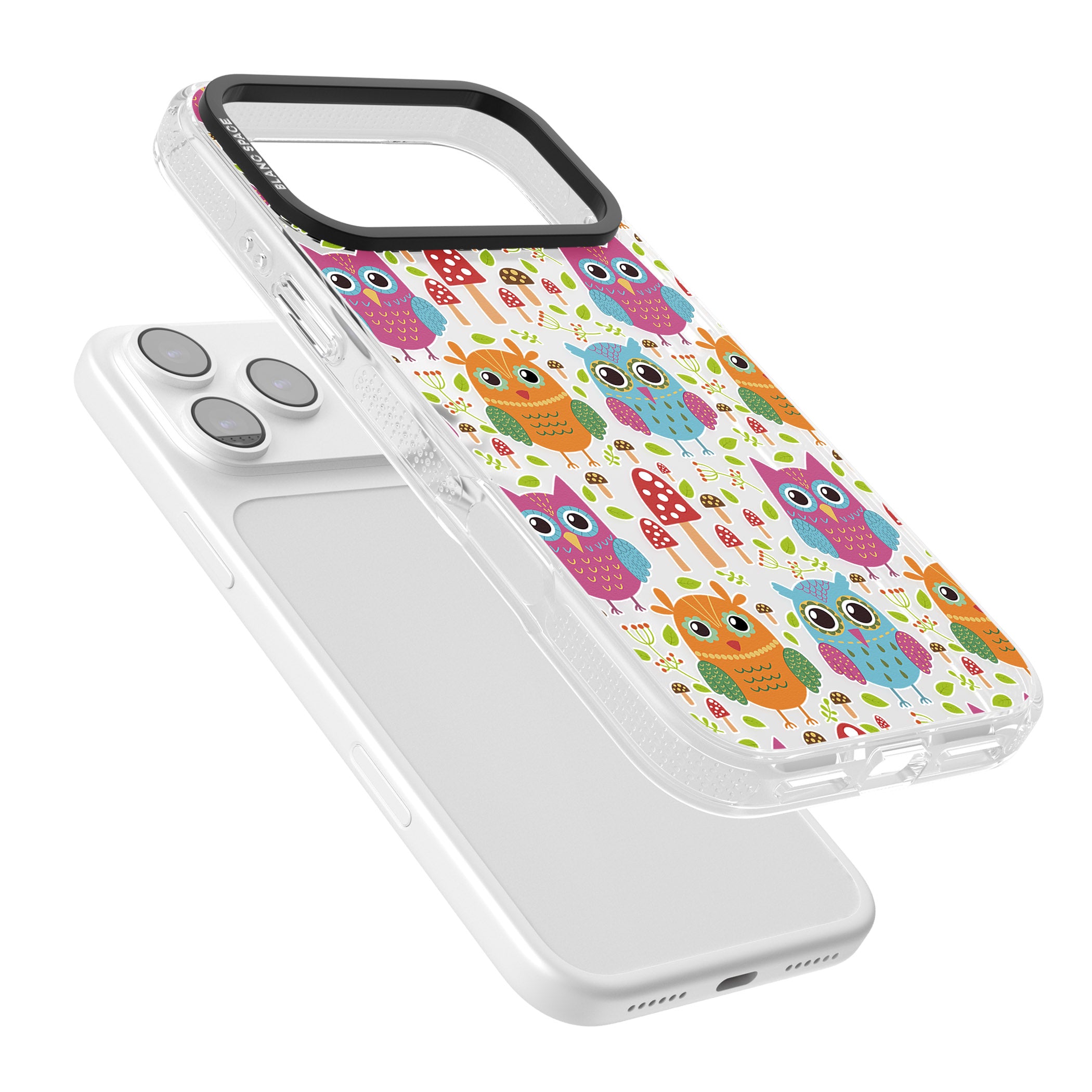 Forrest Owl Clear Pattern iPhone 17 Pro Impact Air Clear Phone Case Colours