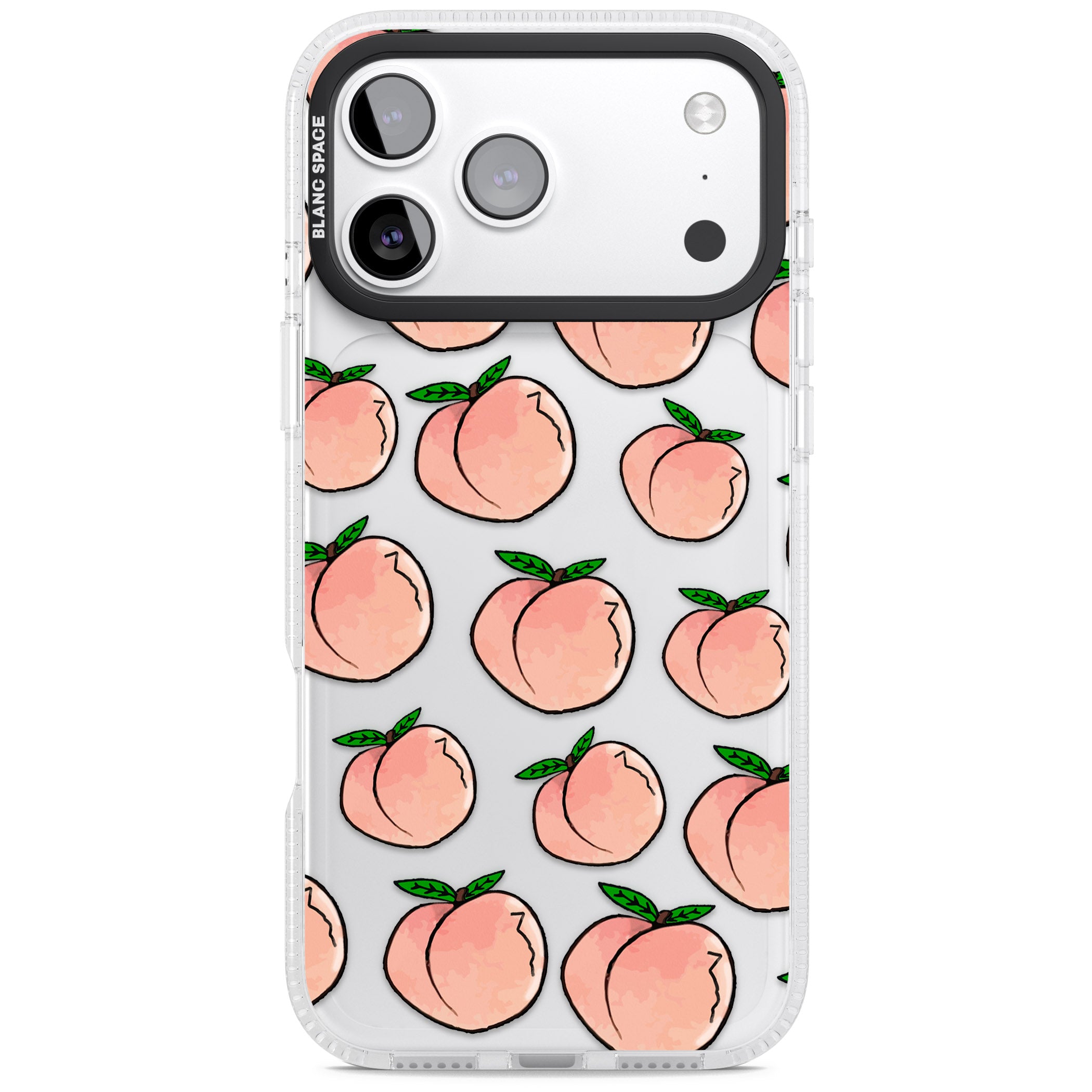 Peachy Picnic iPhone 17 Pro Impact Air Clear Phone Case