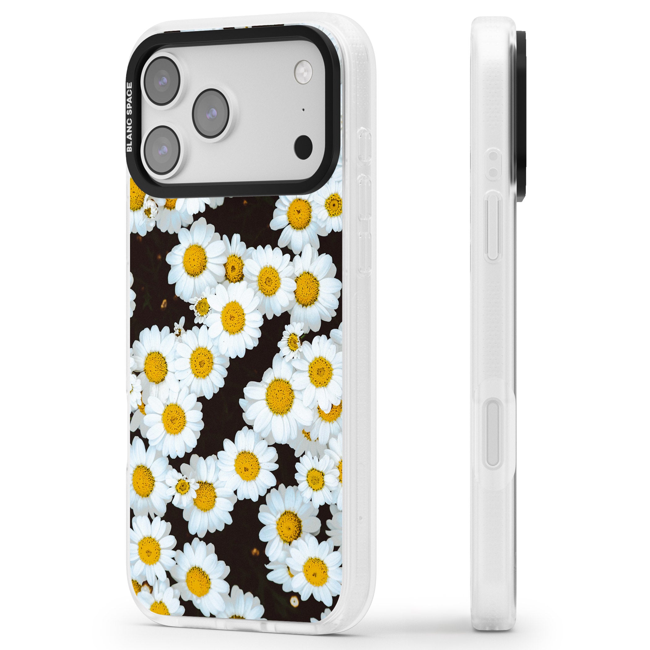 Daisy Dream iPhone 17 Pro Impact Air Clear Phone Case Side Profile
