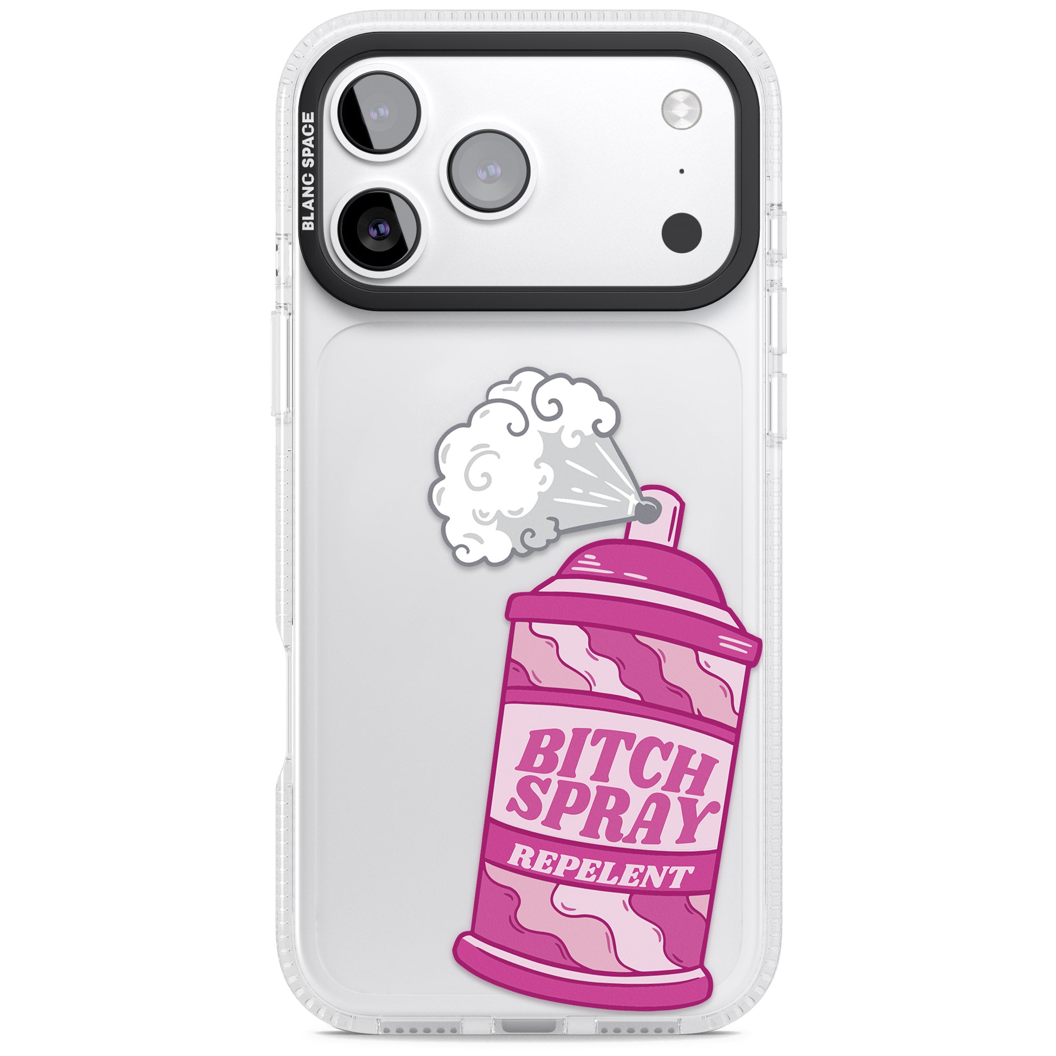 B*Tch Spray iPhone 17 Pro Impact Air Clear Phone Case
