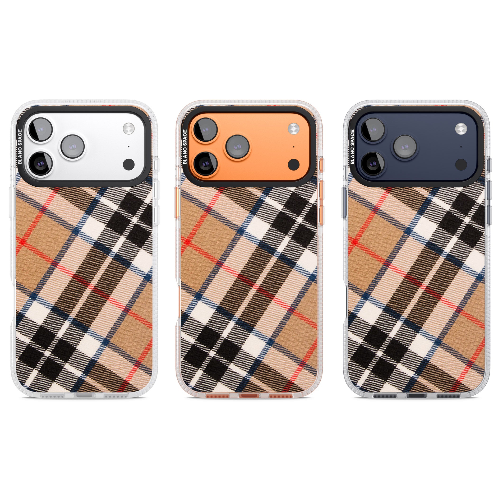 Haymarket Check iPhone 17 Pro Impact Air Clear Phone Case APT Impact Protection