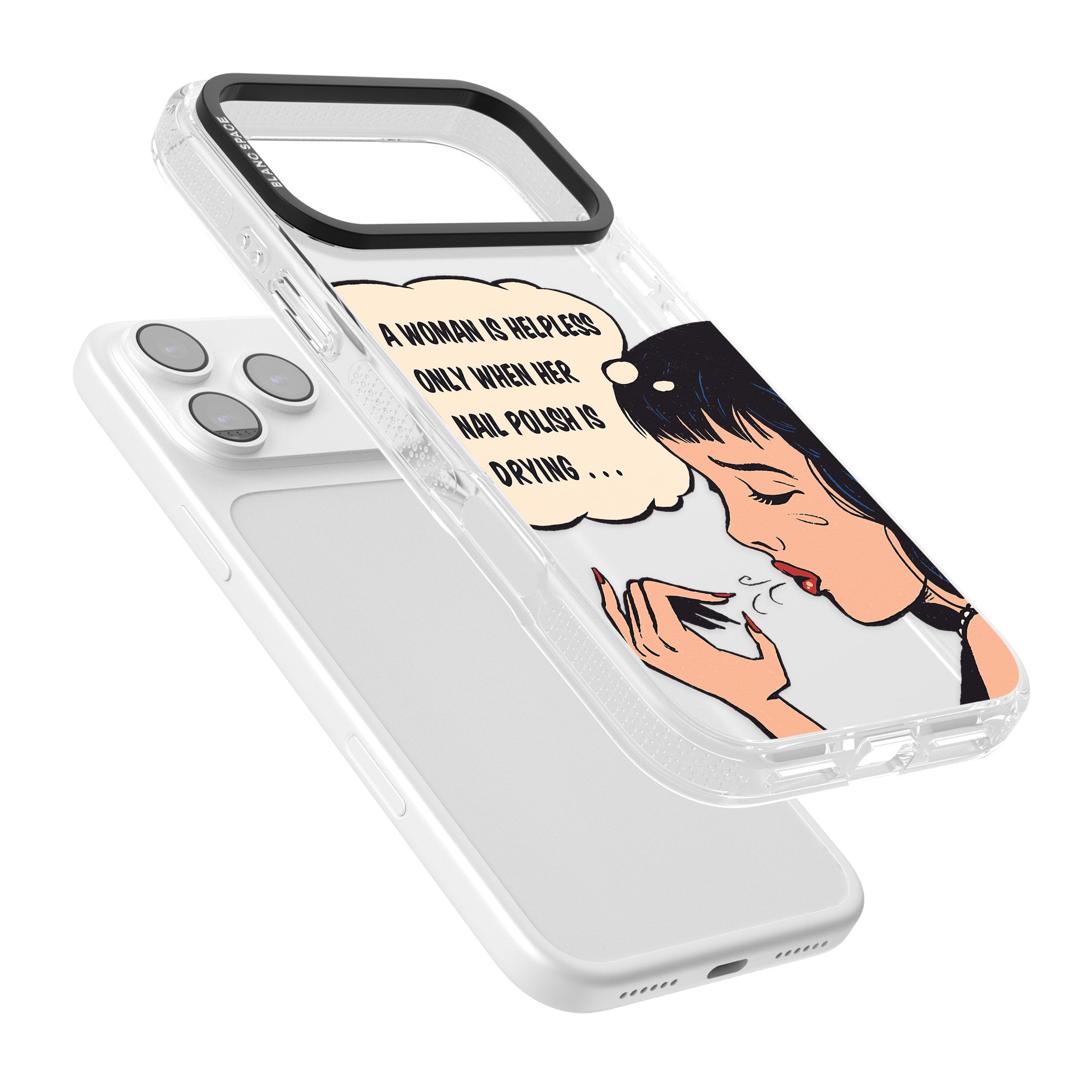 Drying Nails Pop Art iPhone 17 Pro Impact Air Clear Phone Case Colours