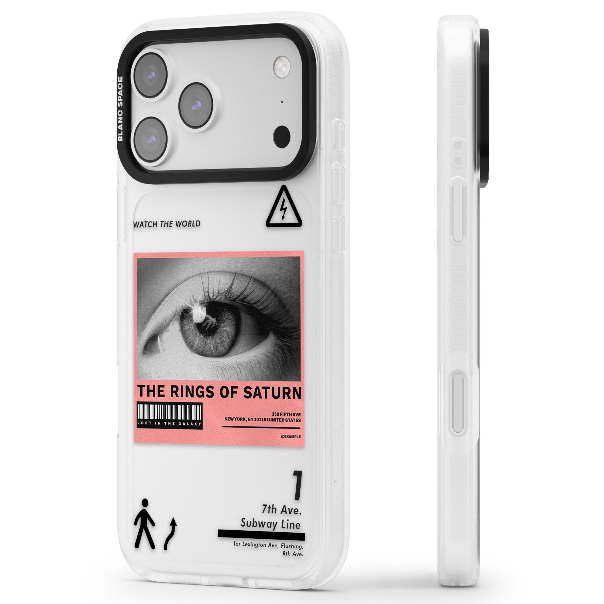 Watch The World iPhone 17 Pro Impact Air Clear Phone Case Side Profile