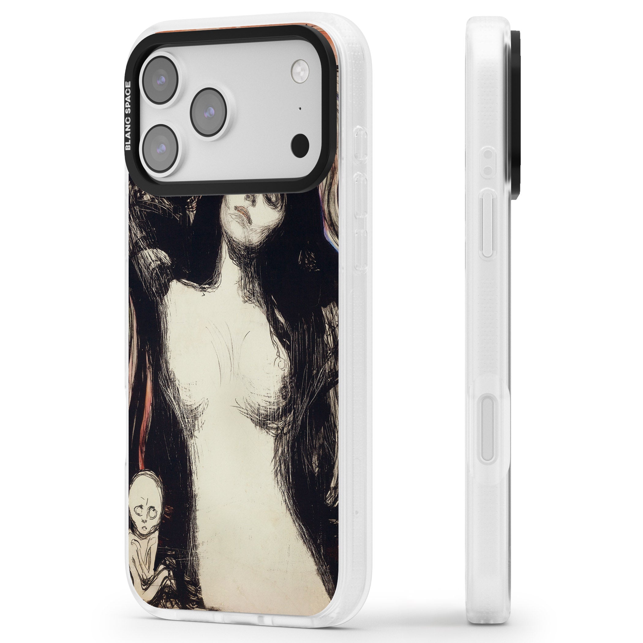 Madonna iPhone 17 Pro Impact Air Clear Phone Case Side Profile