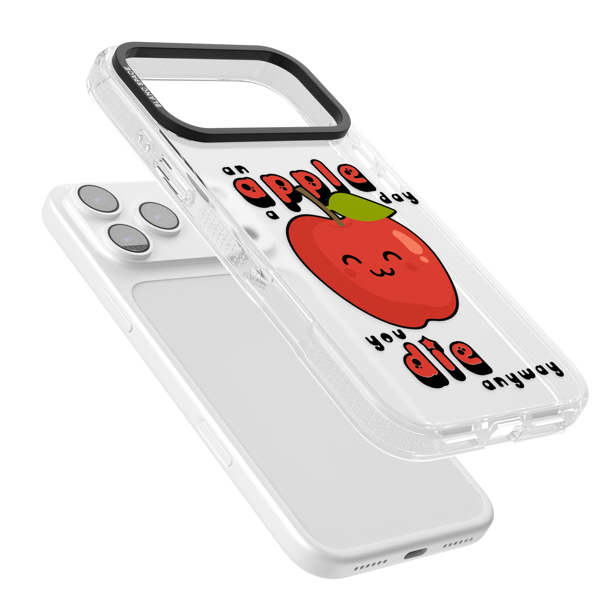 An Apple A Day iPhone 17 Pro Impact Air Clear Phone Case Colours