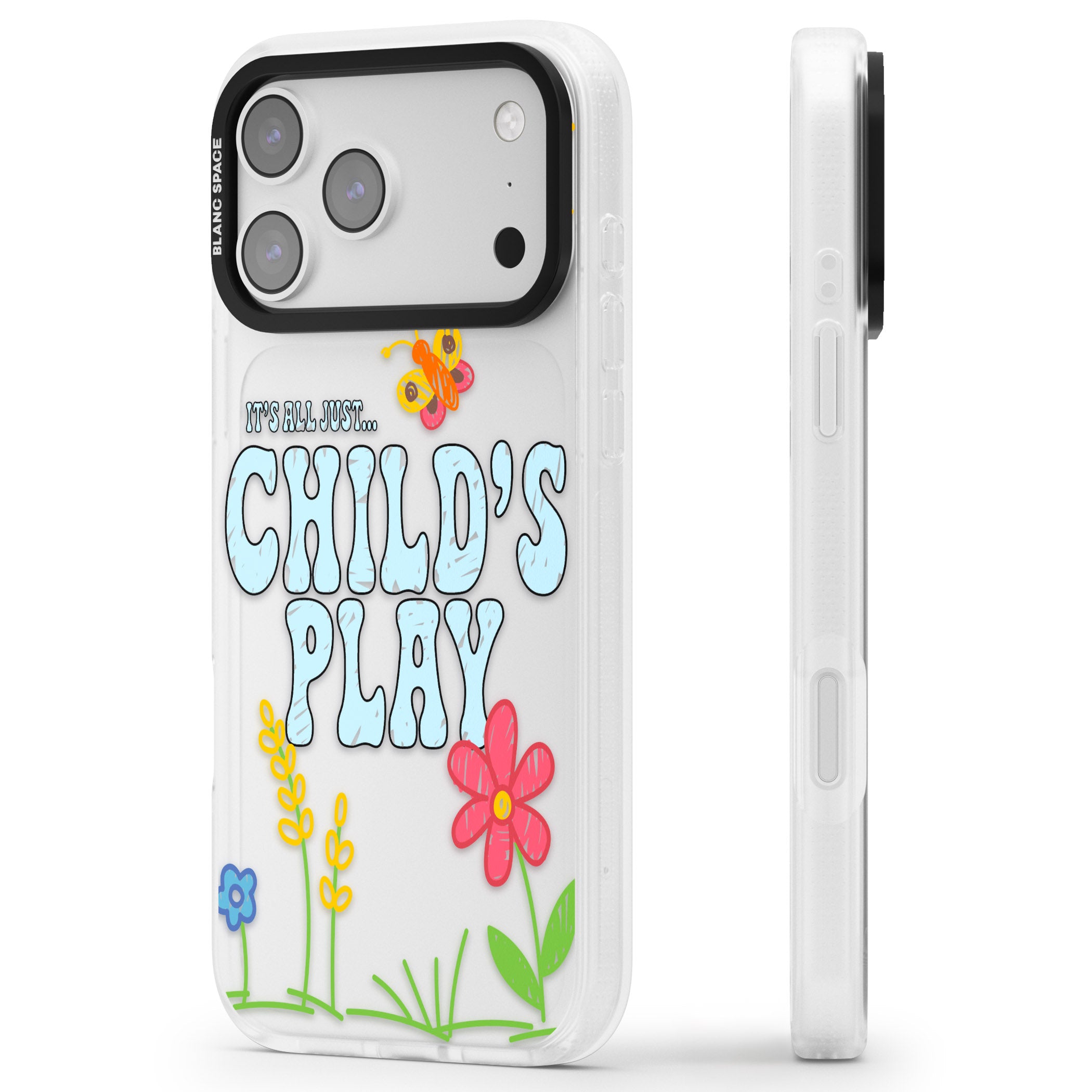 Child'S Play iPhone 17 Pro Impact Air Clear Phone Case Side Profile