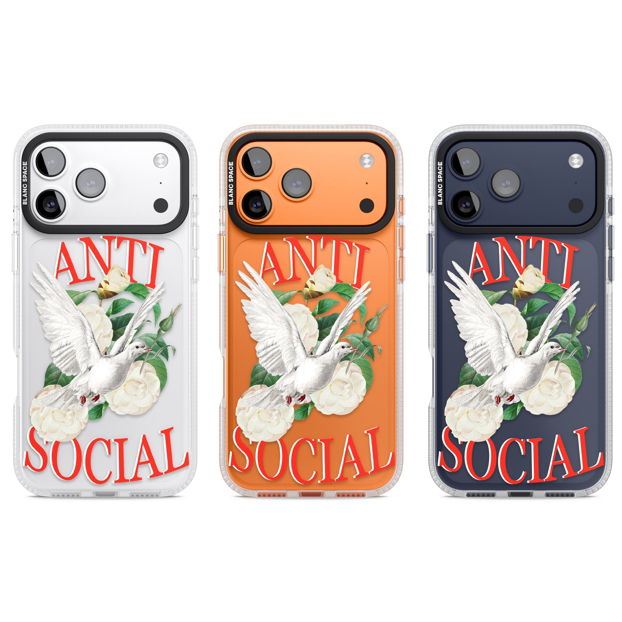 Anti Social iPhone 17 Pro Impact Air Clear Phone Case APT Impact Protection