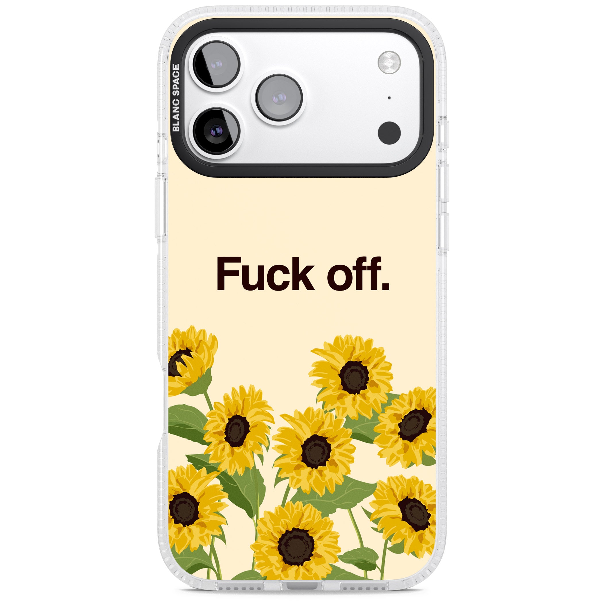 F*Ck Off iPhone 17 Pro Impact Air Clear Phone Case