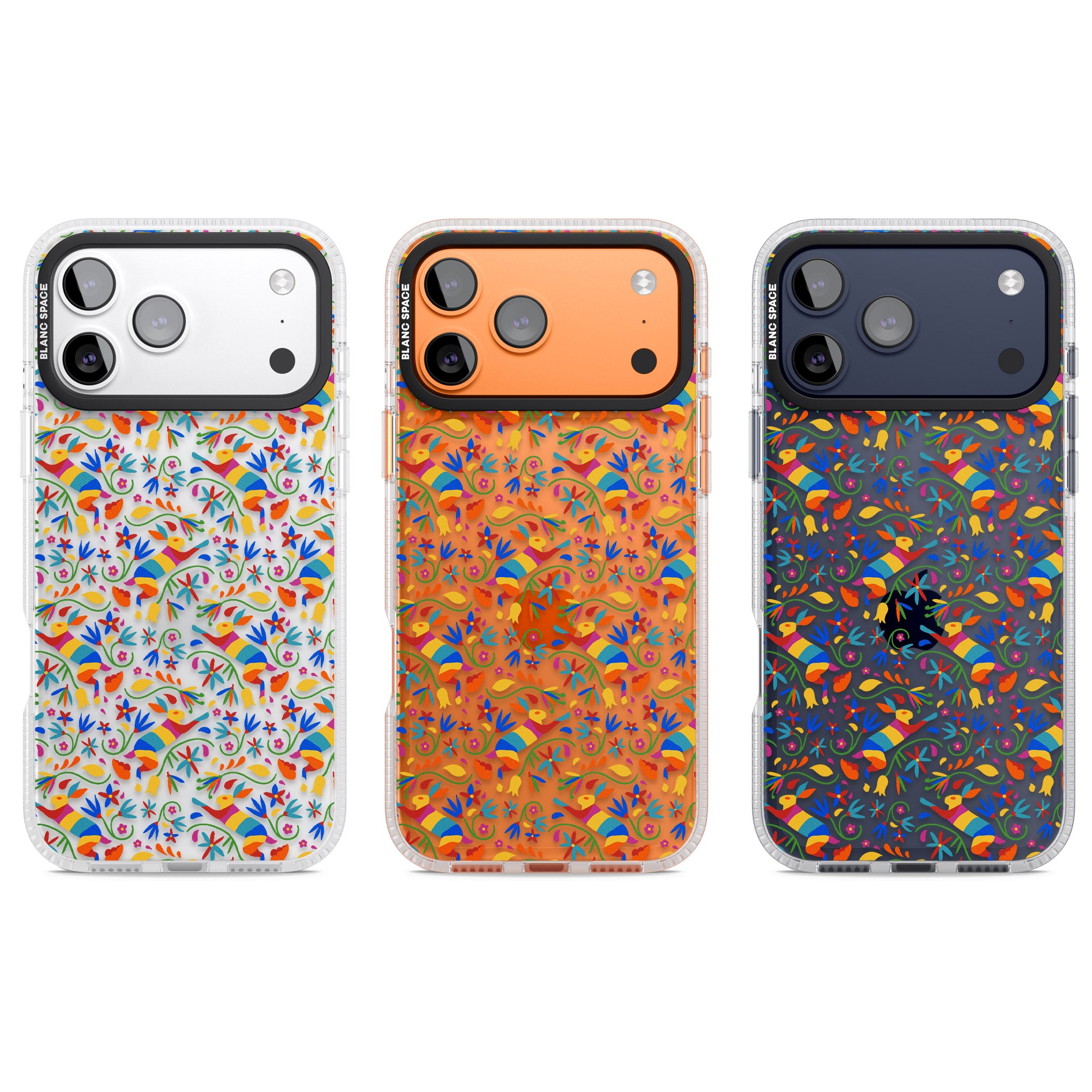 Vibrant Floral Mosaic iPhone 17 Pro Impact Air Clear Phone Case APT Impact Protection