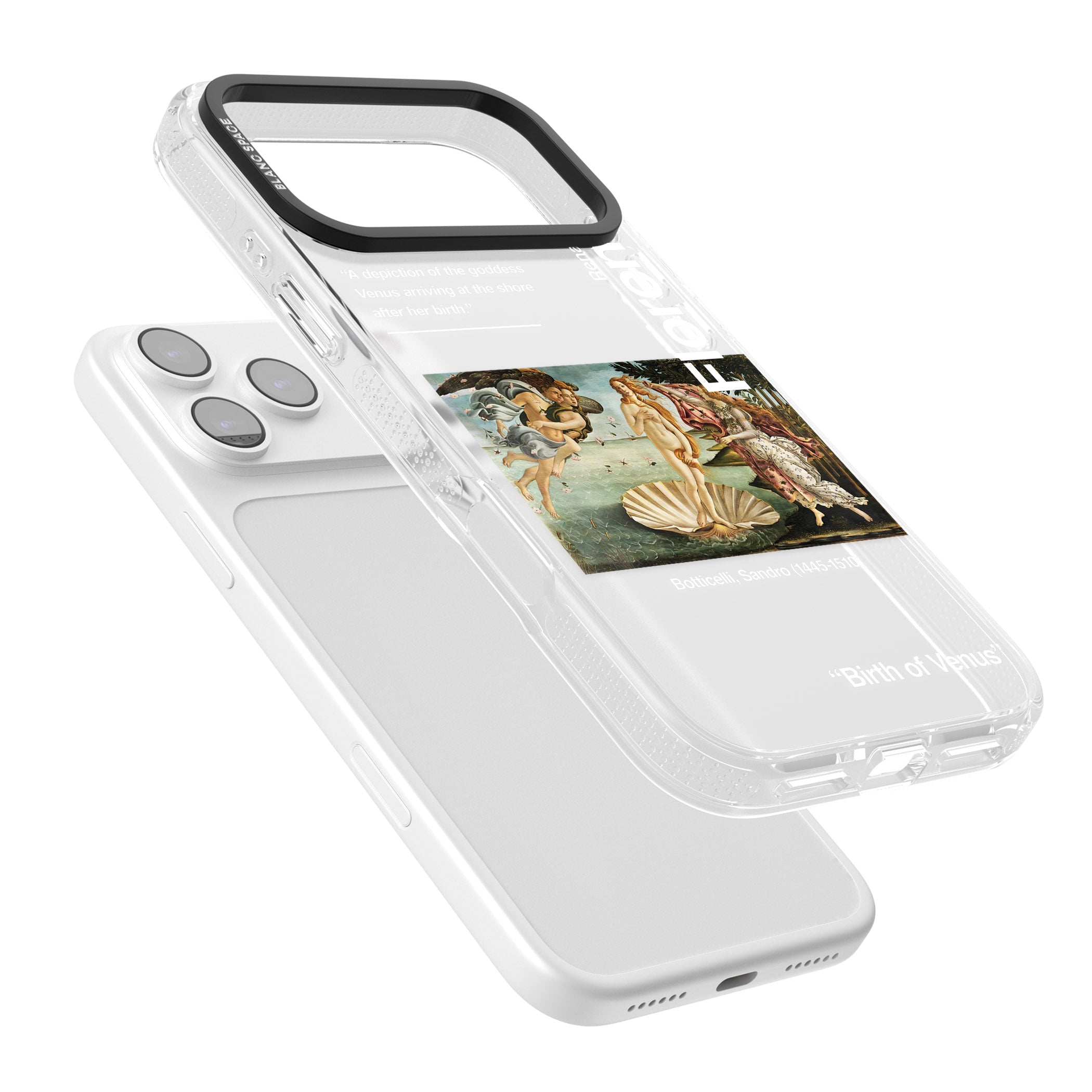 Birth Of Venus iPhone 17 Pro Impact Air Clear Phone Case Colours