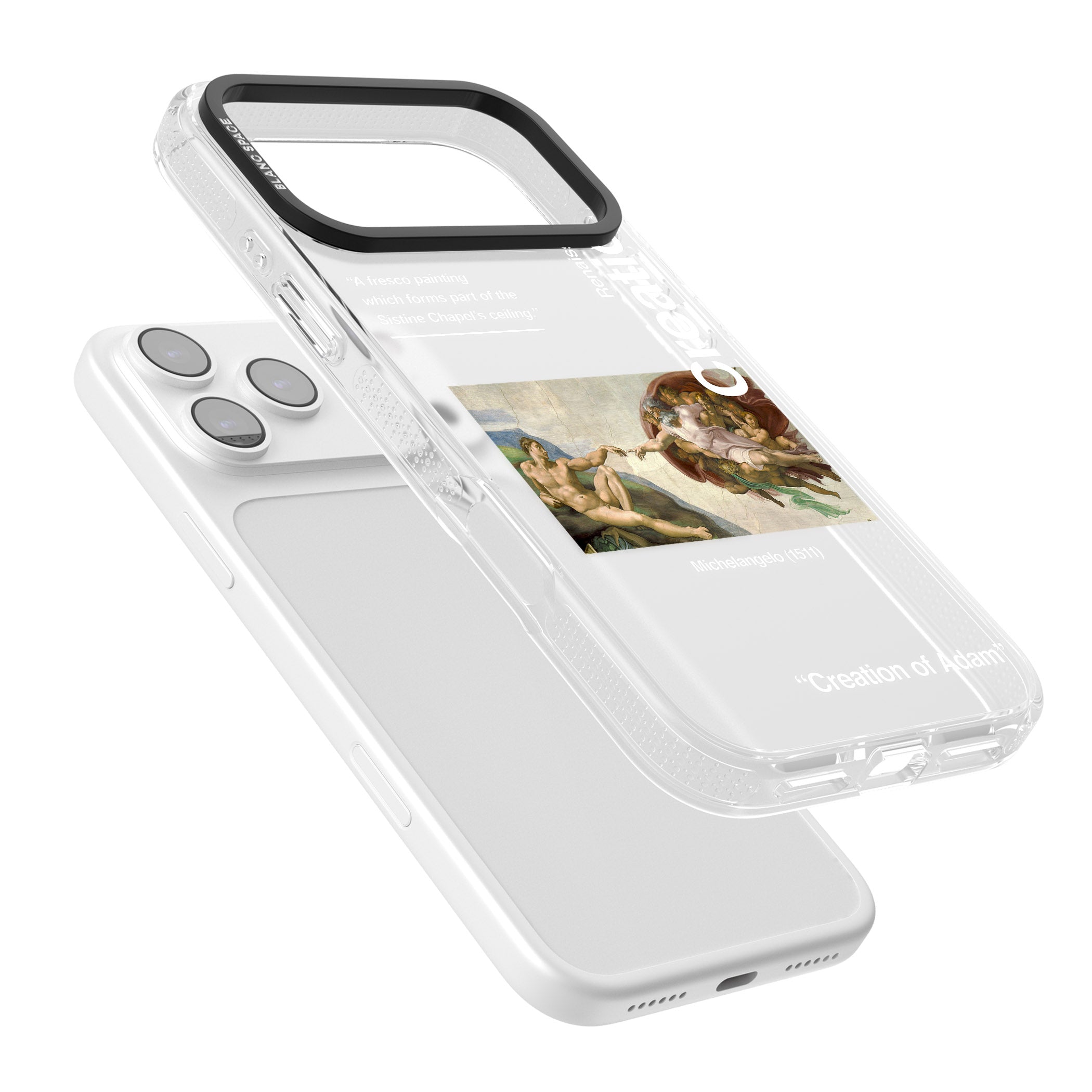 Creation Of Adam Michelangelo iPhone 17 Pro Impact Air Clear Phone Case Colours