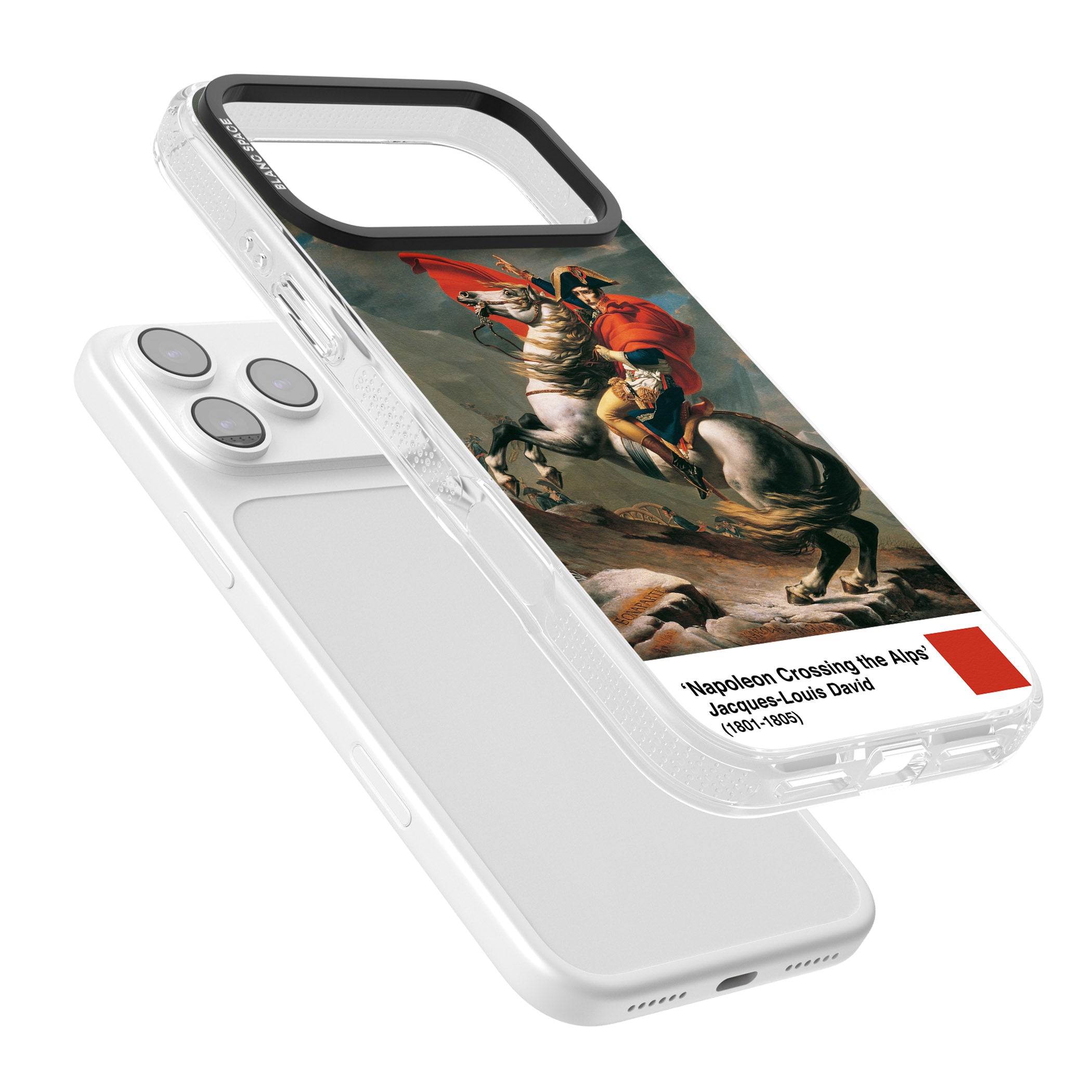 Napoleon Crossing The Alps iPhone 17 Pro Impact Air Clear Phone Case Colours