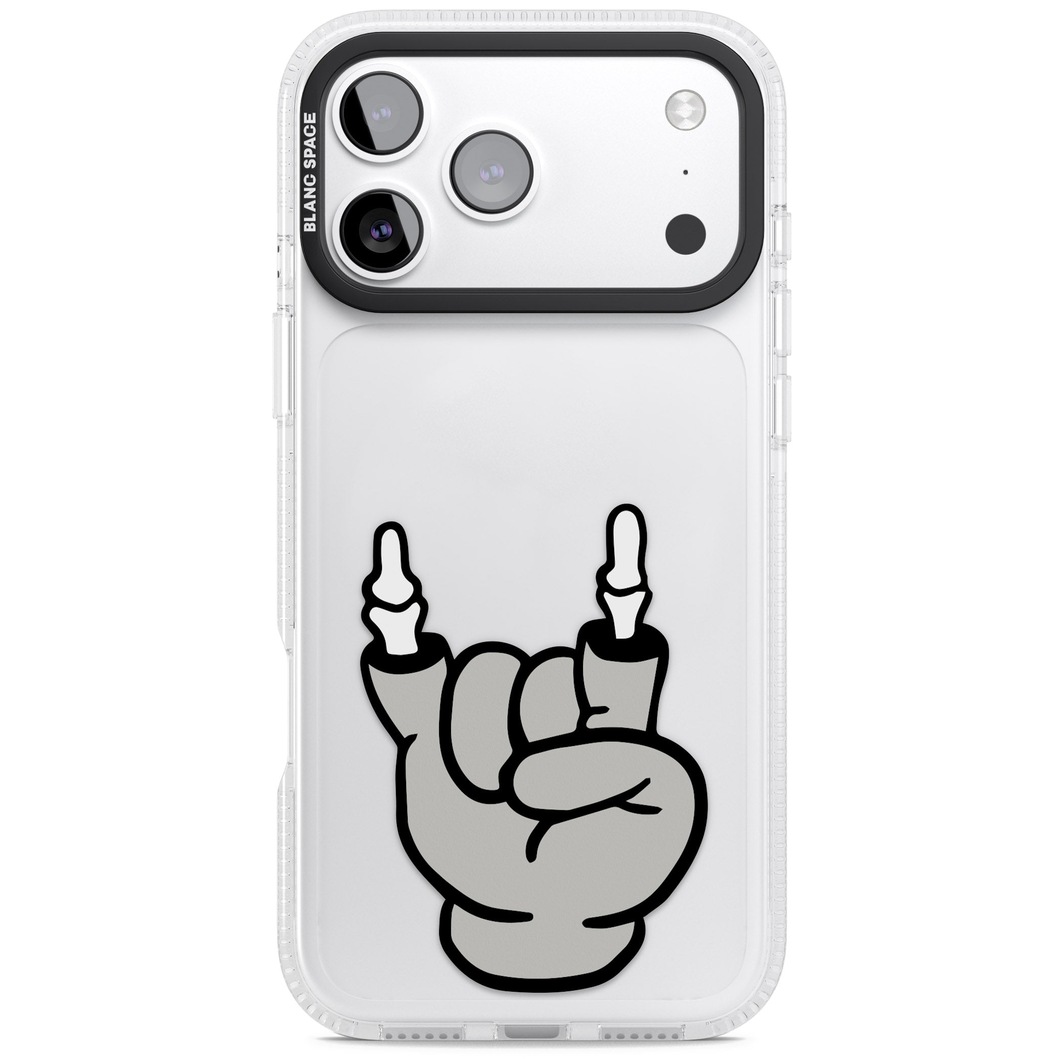 Rock 'Til You Drop iPhone 17 Pro Impact Air Clear Phone Case