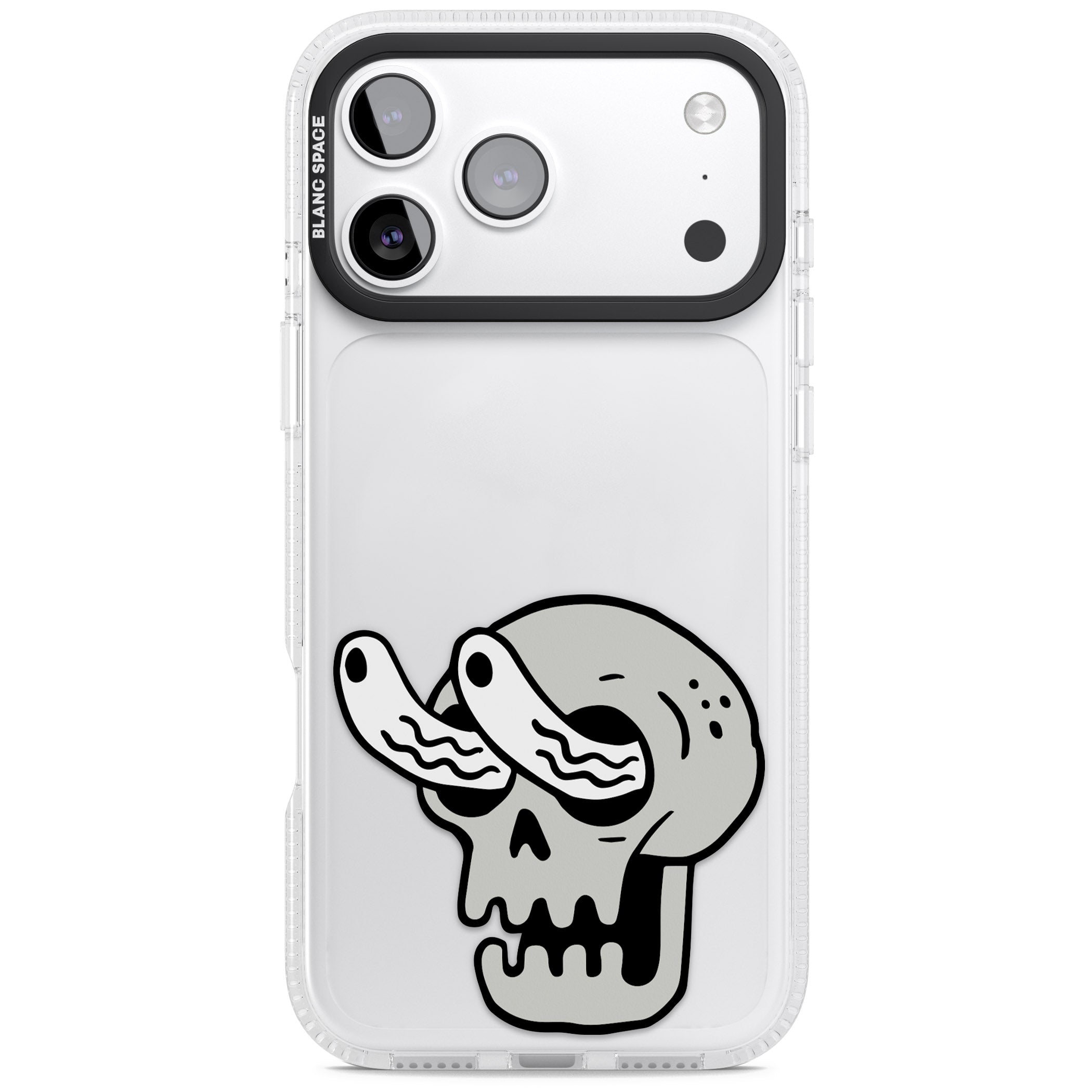 Skull Eyes iPhone 17 Pro Impact Air Clear Phone Case