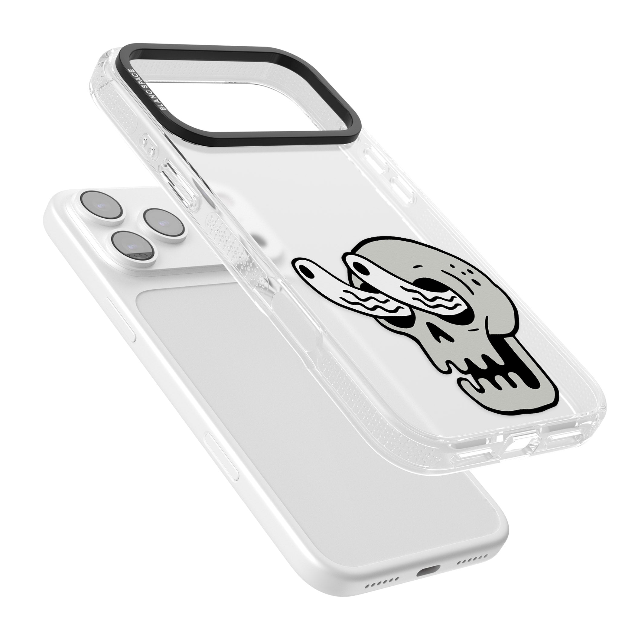 Skull Eyes iPhone 17 Pro Impact Air Clear Phone Case Colours