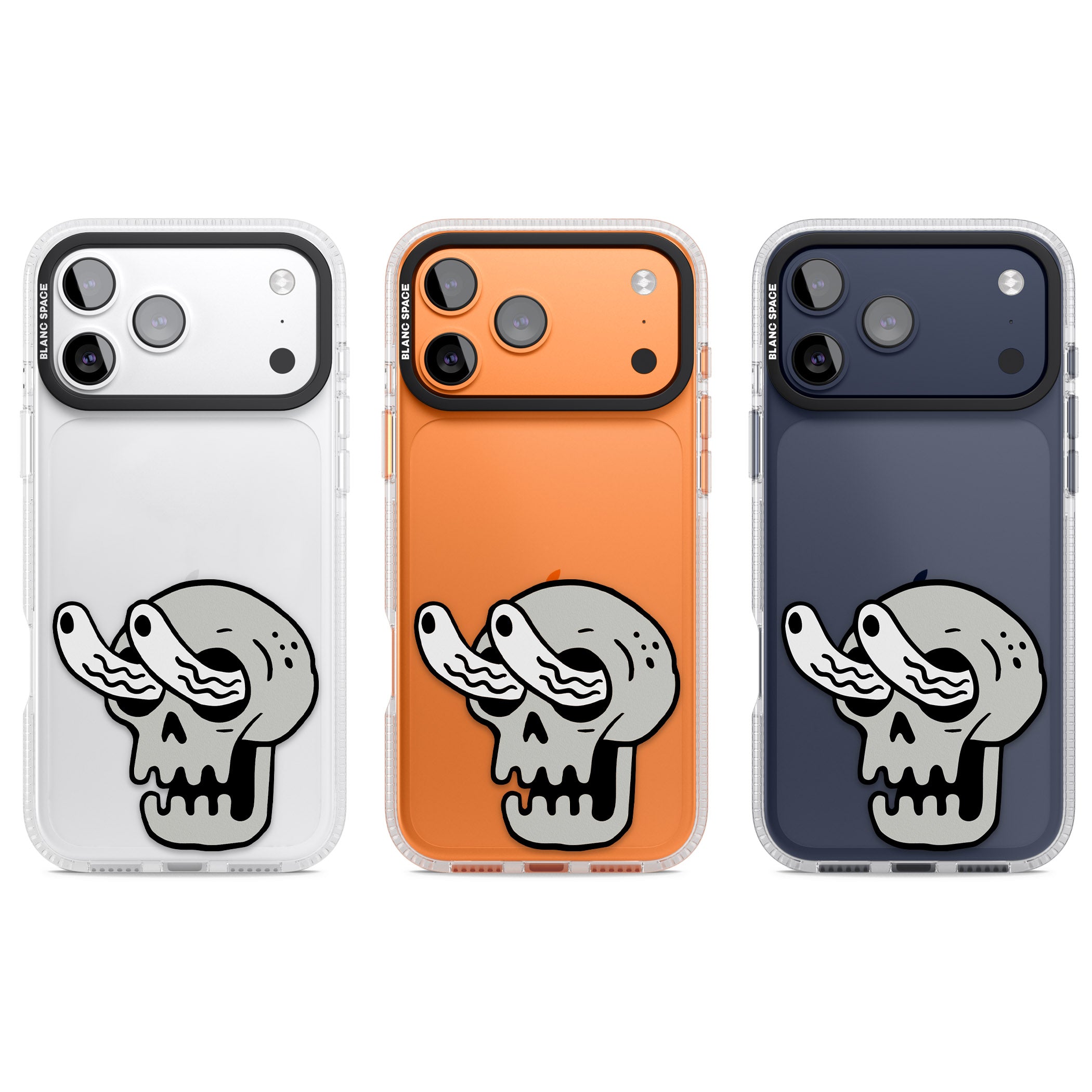 Skull Eyes iPhone 17 Pro Impact Air Clear Phone Case APT Impact Protection