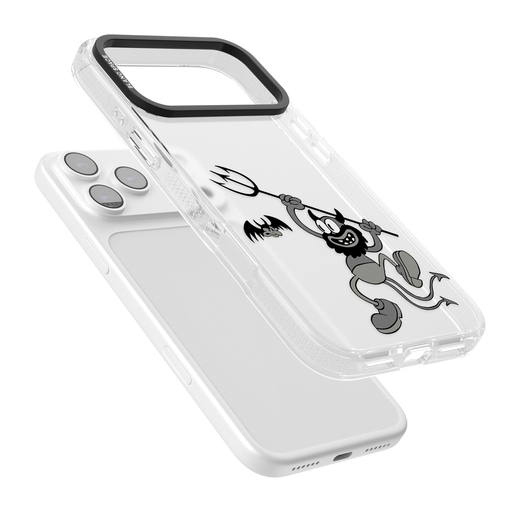 Dancing Devil iPhone 17 Pro Impact Air Clear Phone Case Colours