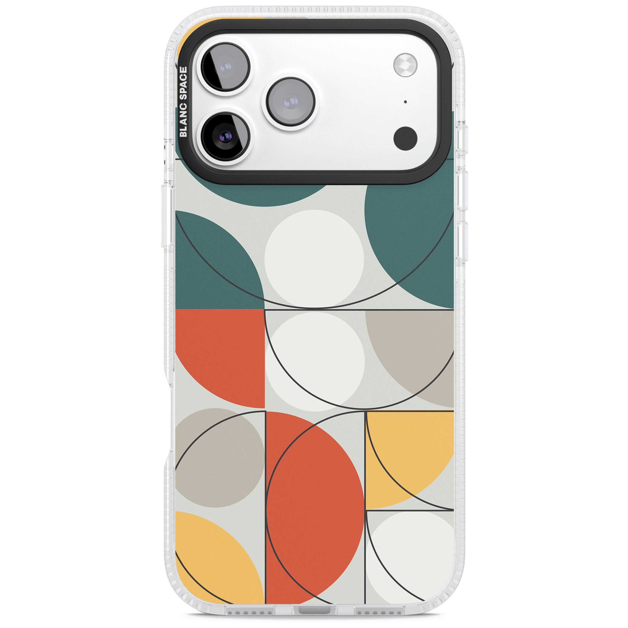Modern Abstract Circle iPhone 17 Pro Impact Air Clear Phone Case