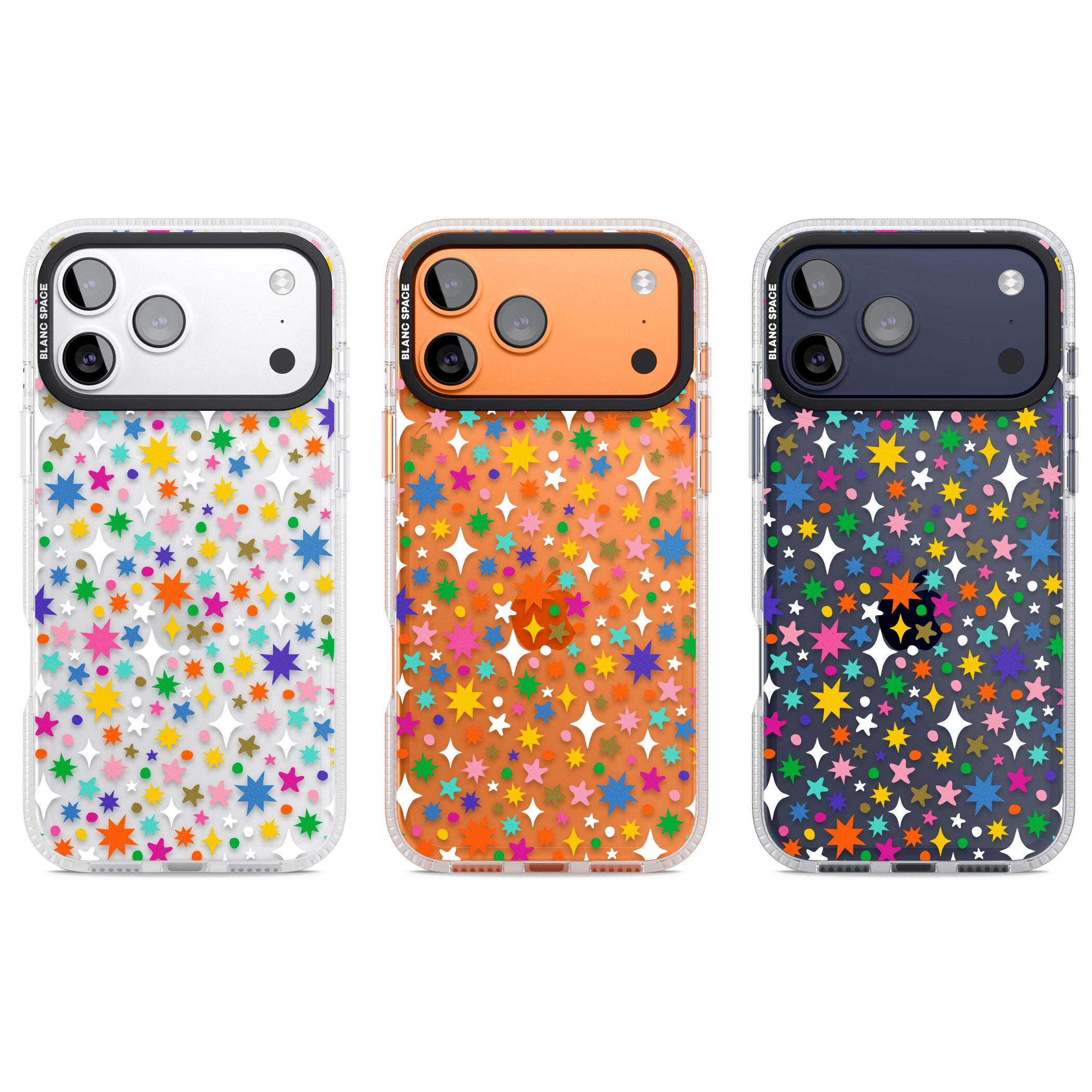 Rainbow Starburst iPhone 17 Pro Impact Air Clear Phone Case APT Impact Protection