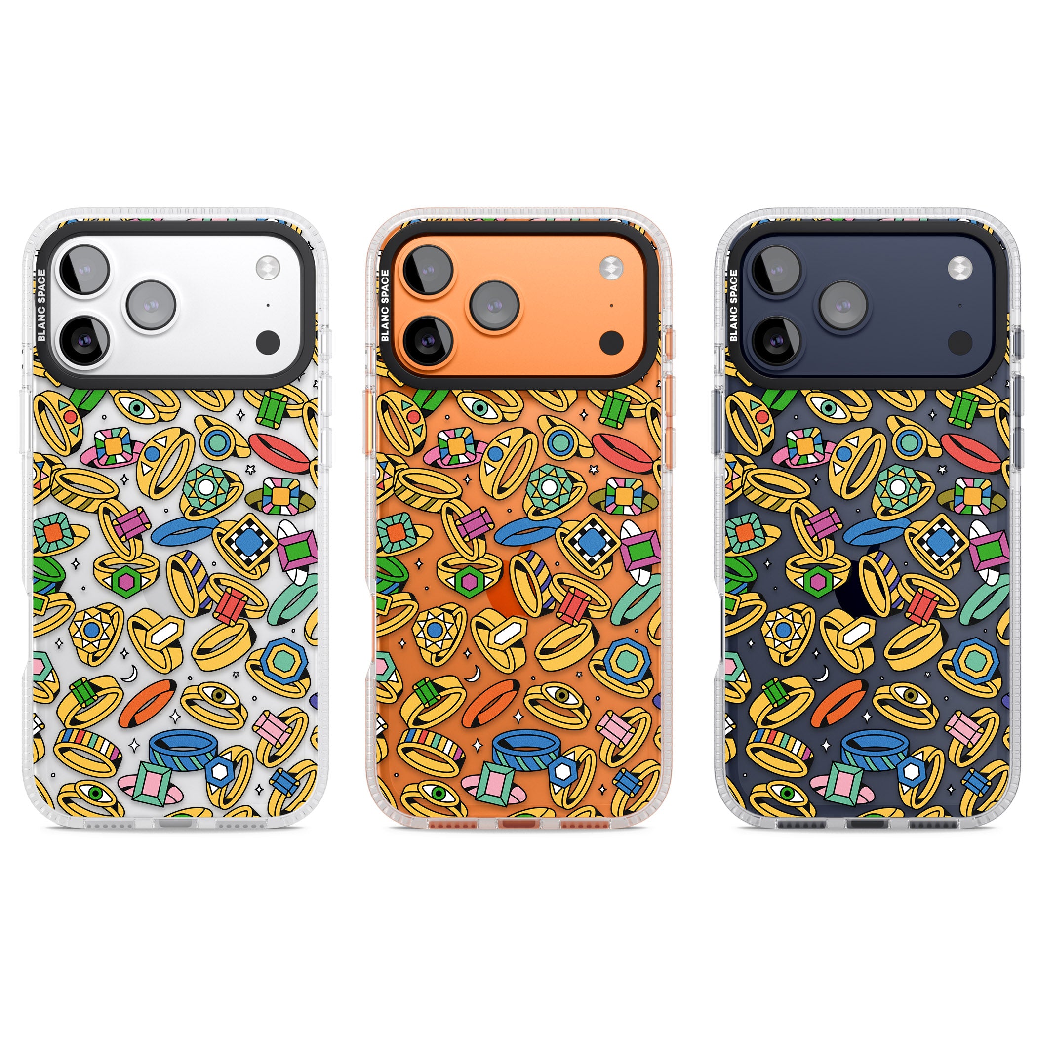 Gemstone Glitz iPhone 17 Pro Impact Air Clear Phone Case APT Impact Protection