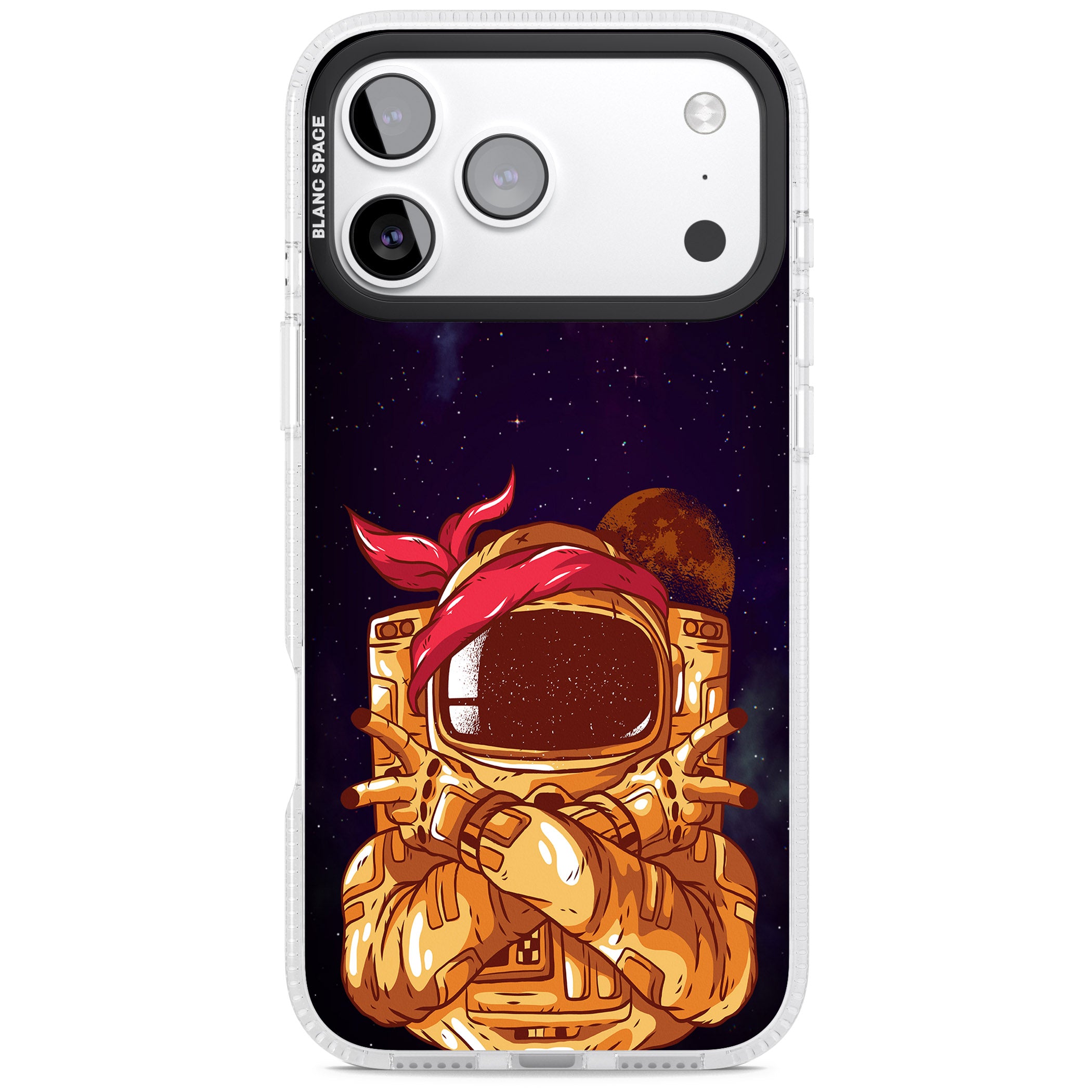 Space Gangster iPhone 17 Pro Impact Air Clear Phone Case