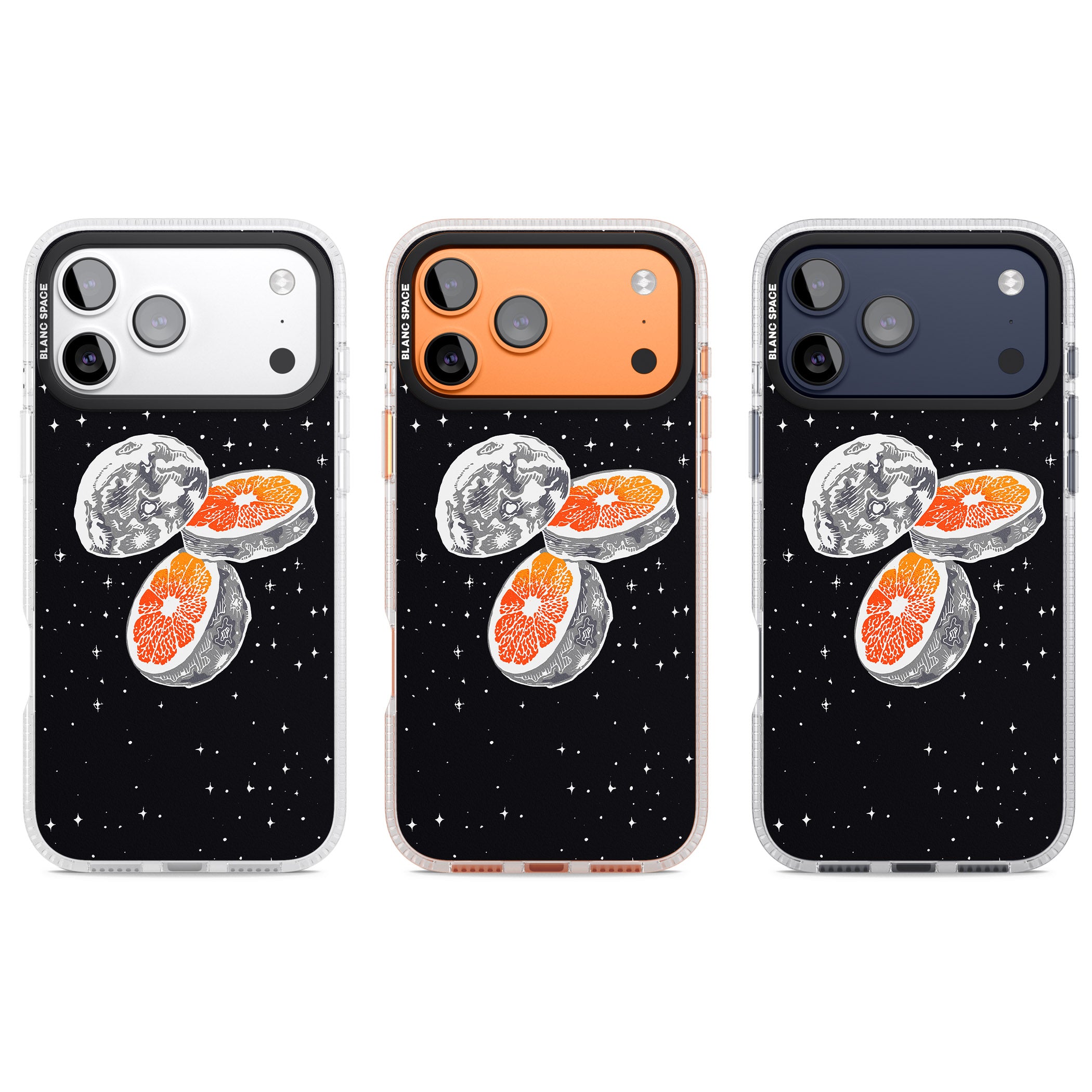 Blood Orange Moon iPhone 17 Pro Impact Air Clear Phone Case APT Impact Protection