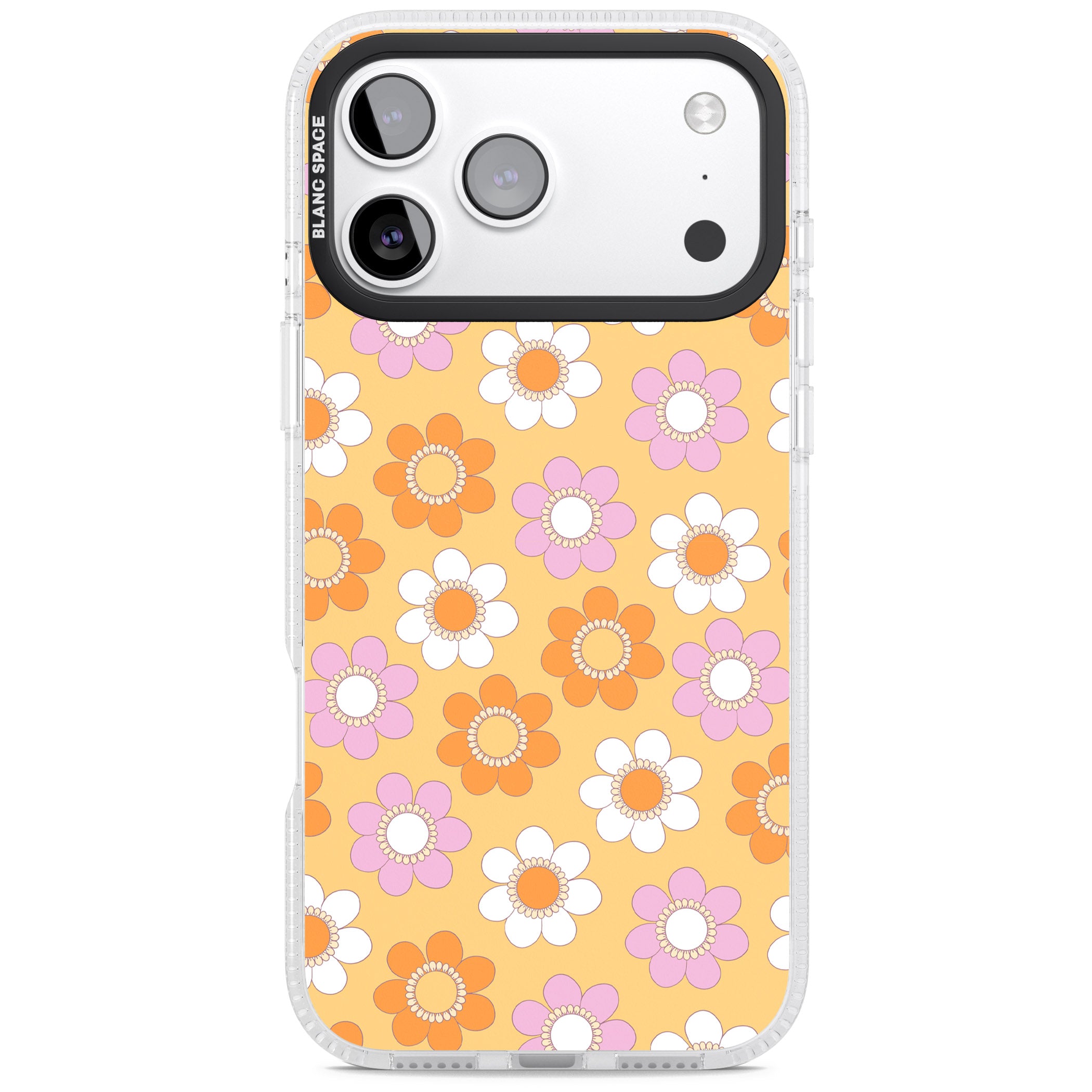Sunny Flower Mix iPhone 17 Pro Impact Air Clear Phone Case
