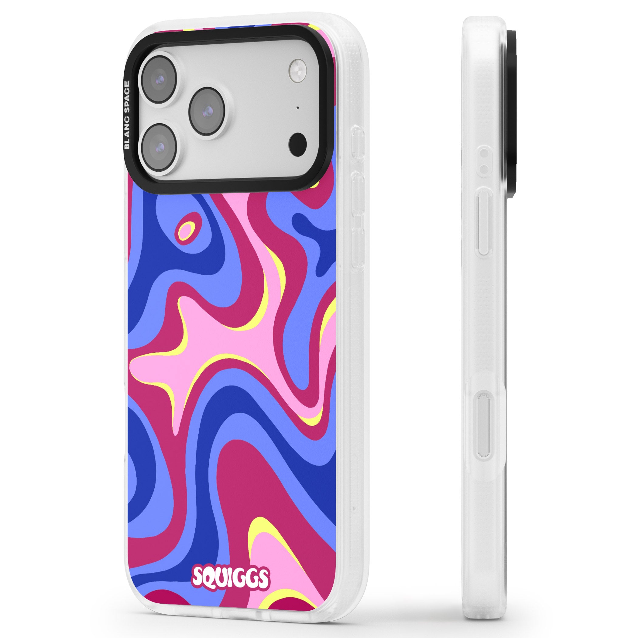 Blue Lava iPhone 17 Pro Impact Air Clear Phone Case Side Profile