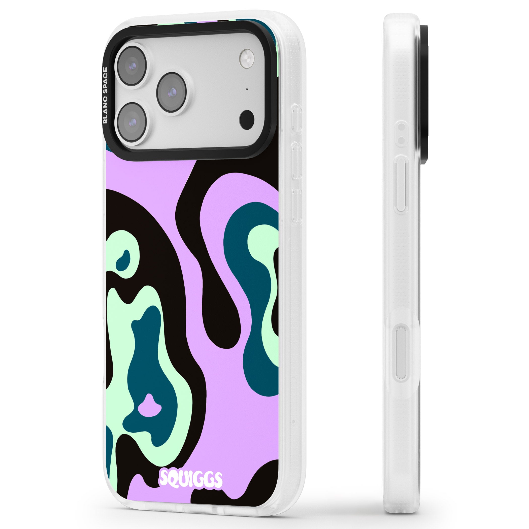 Purple River iPhone 17 Pro Impact Air Clear Phone Case Side Profile