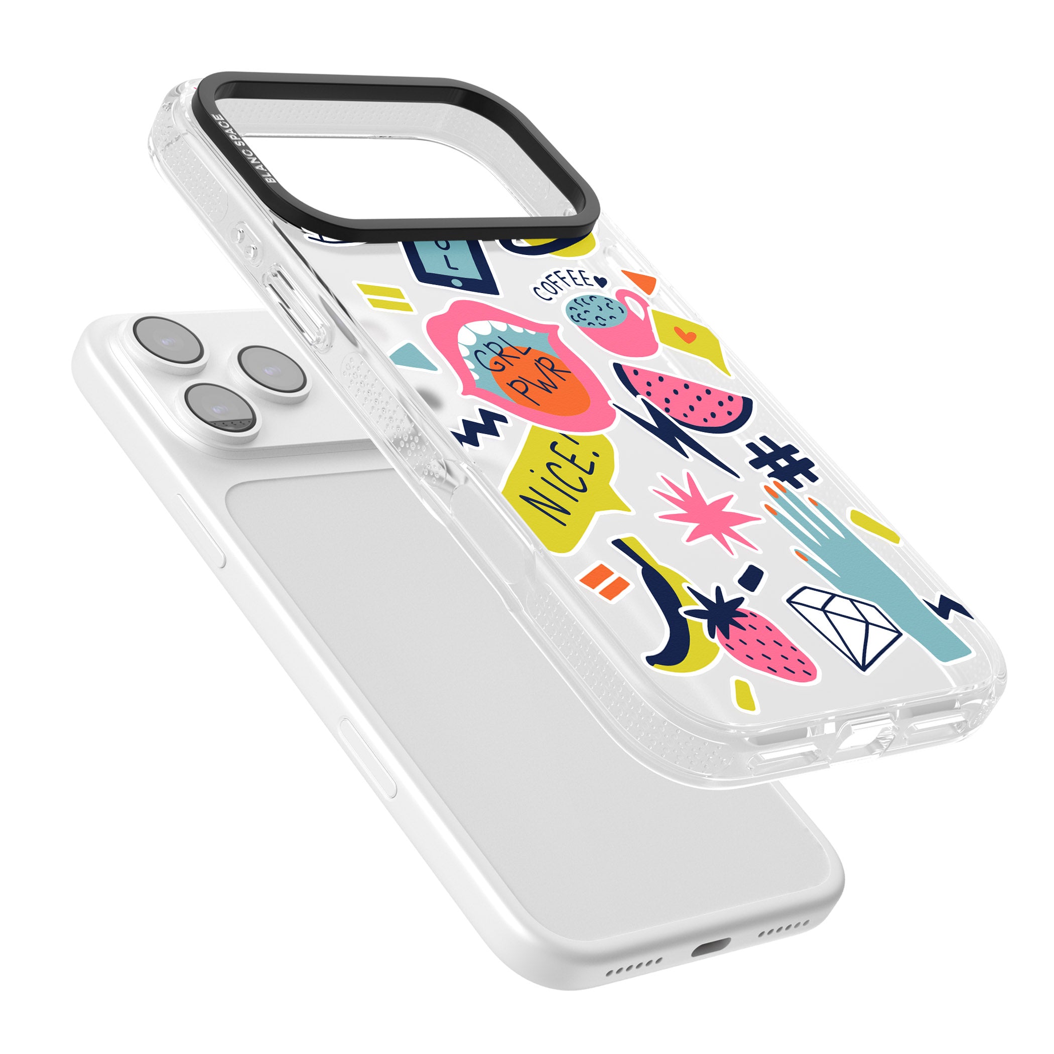 Grl Pwr iPhone 17 Pro Impact Air Clear Phone Case Colours