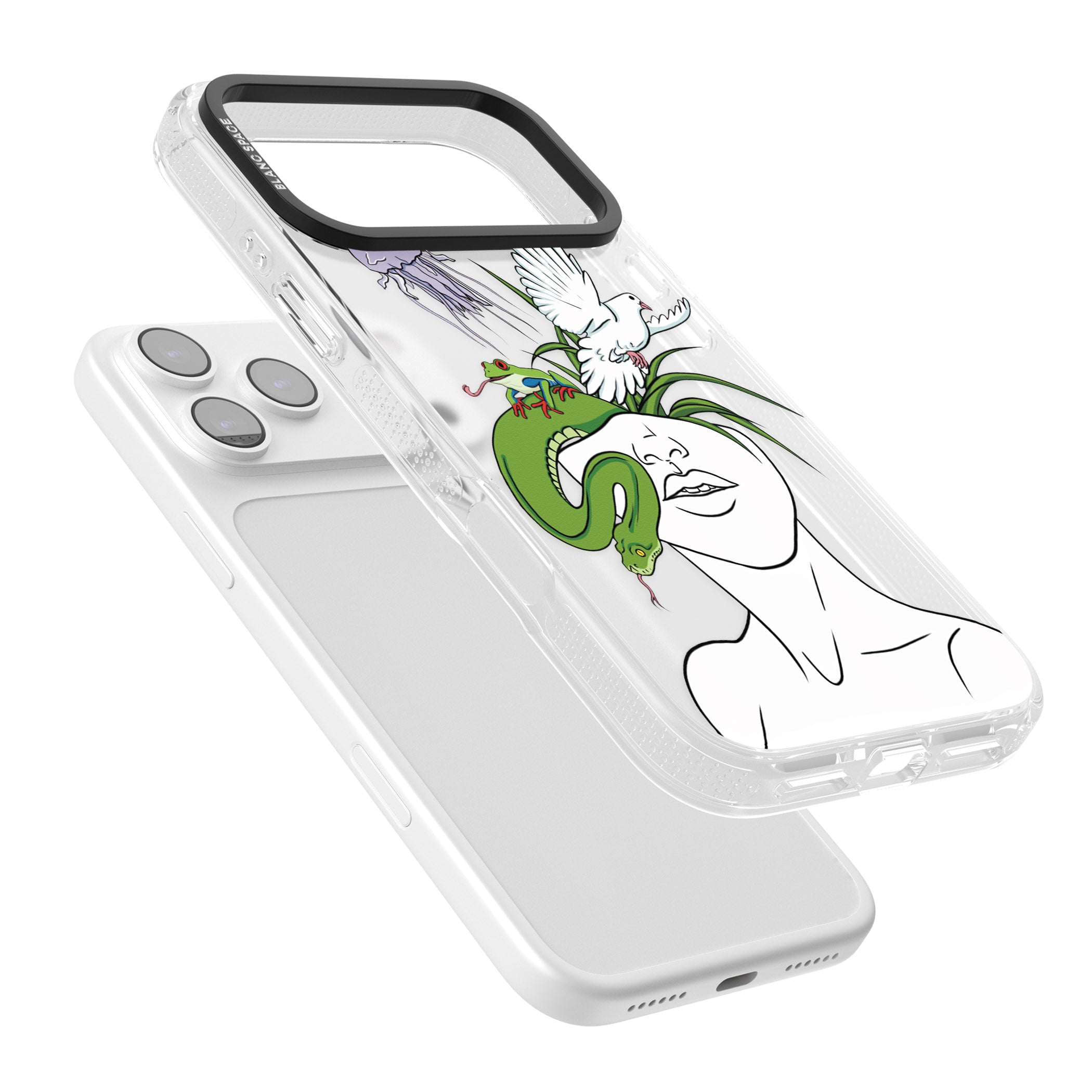 Wild Thoughts iPhone 17 Pro Impact Air Clear Phone Case Colours