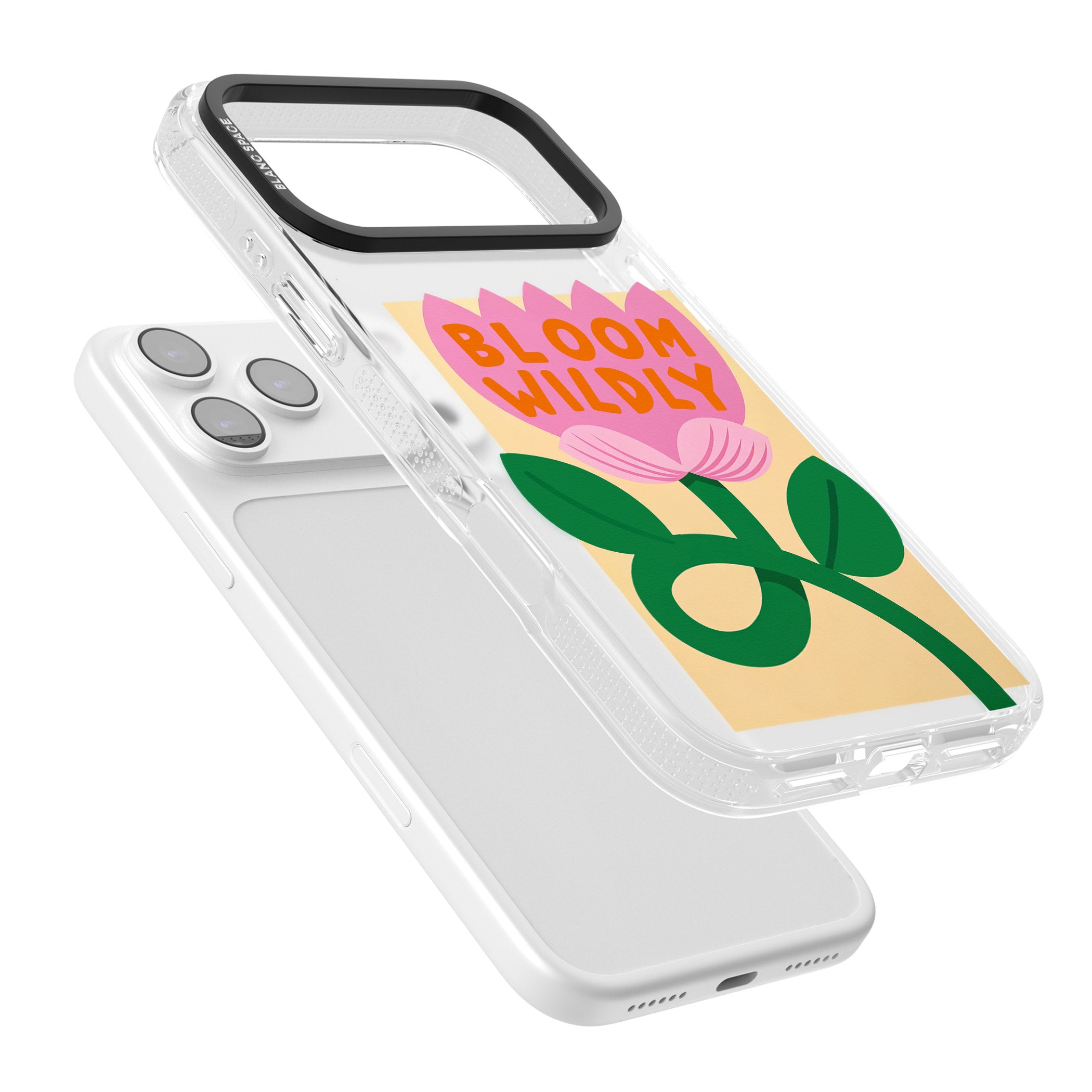 Bloom Wildly iPhone 17 Pro Impact Air Clear Phone Case Colours