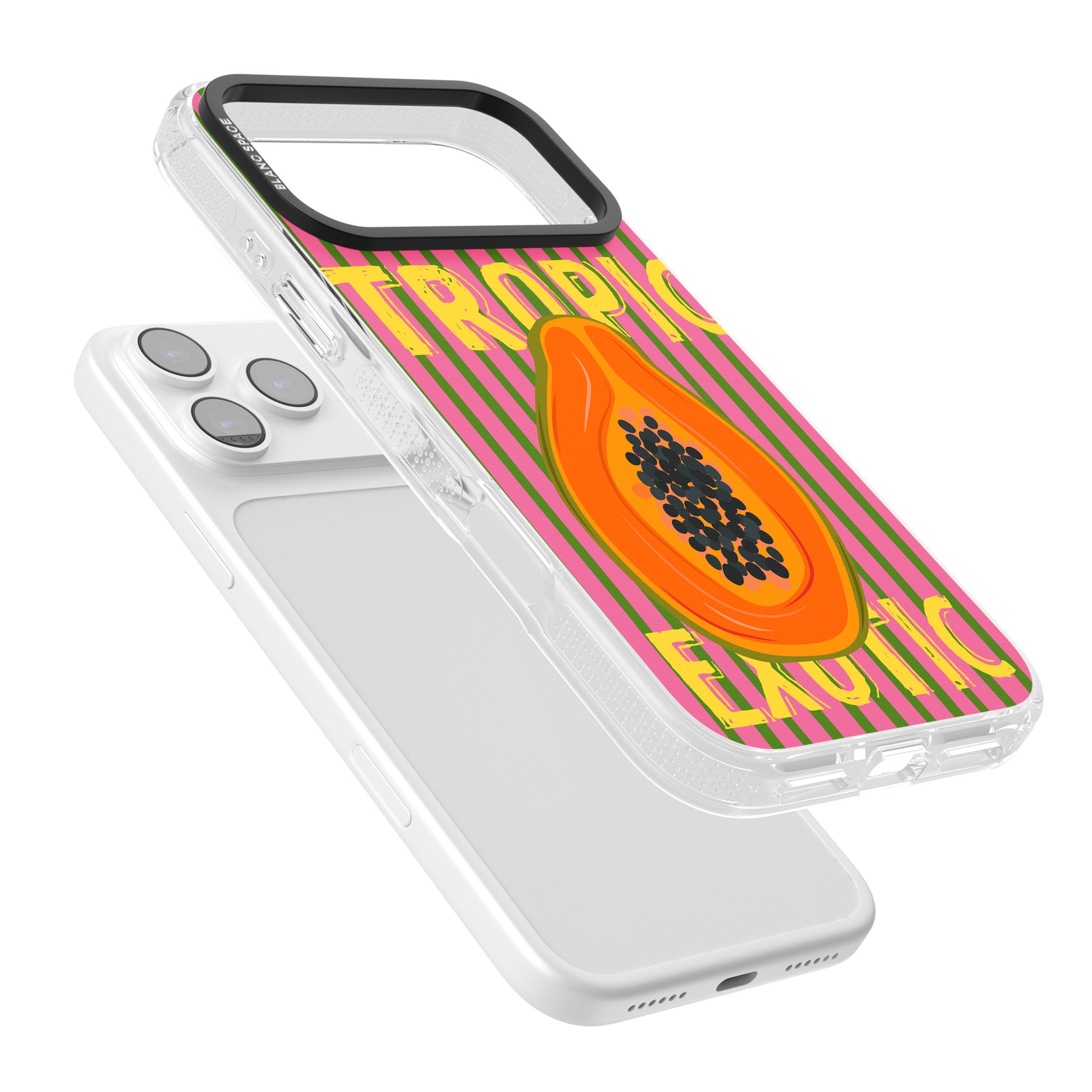 Tropic Exotic iPhone 17 Pro Impact Air Clear Phone Case Colours