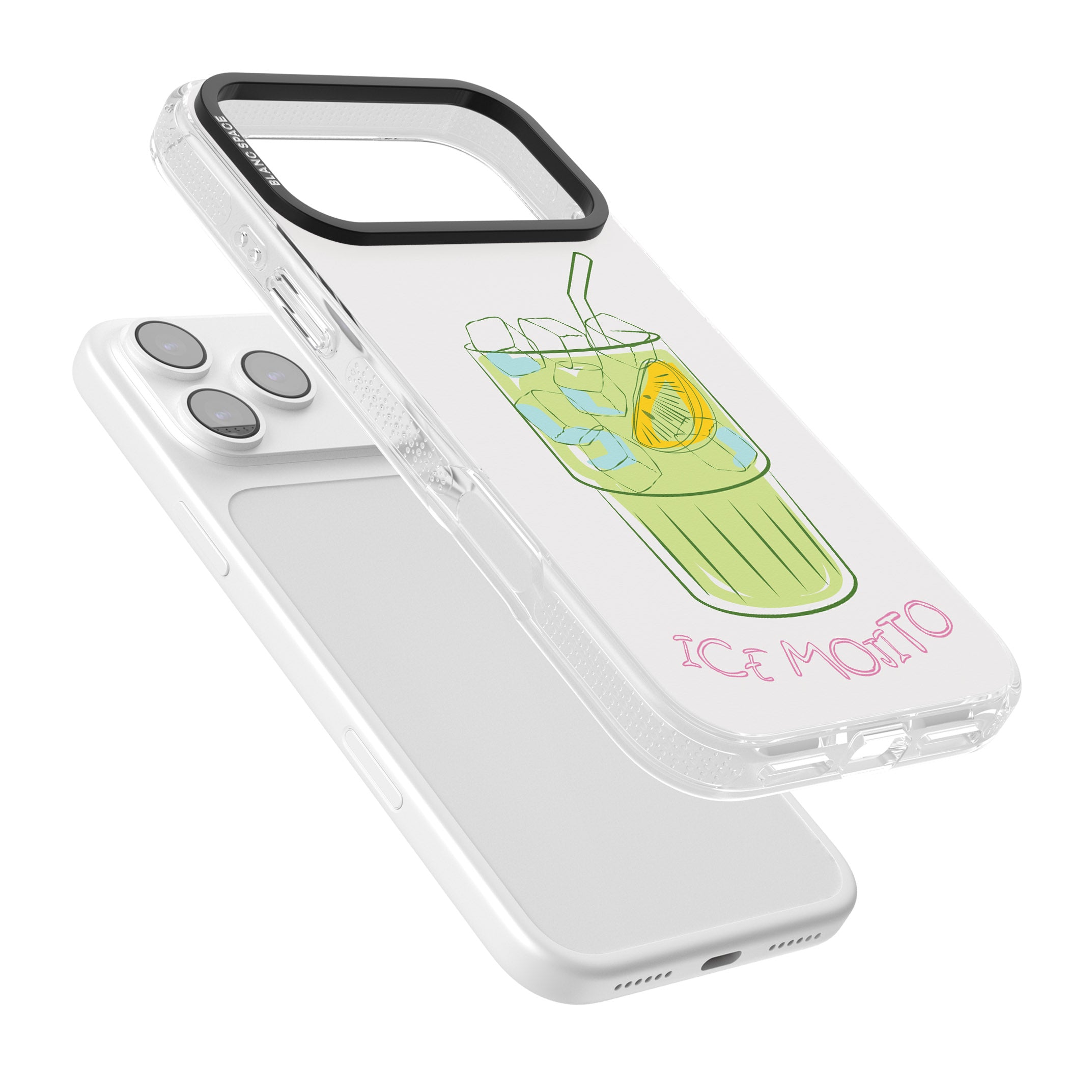 Ice Mojito iPhone 17 Pro Impact Air Clear Phone Case Colours