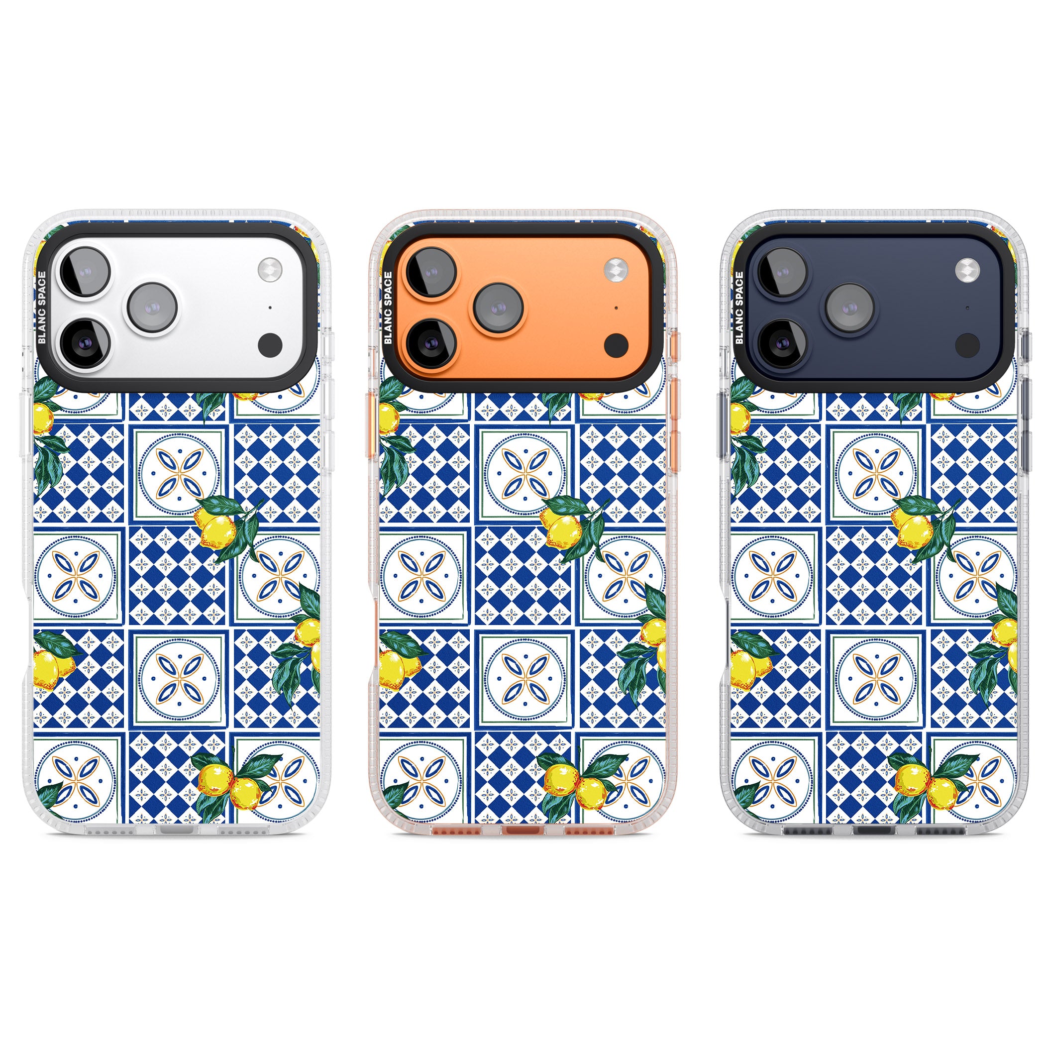 Lemon Tiles iPhone 17 Pro Impact Air Clear Phone Case APT Impact Protection