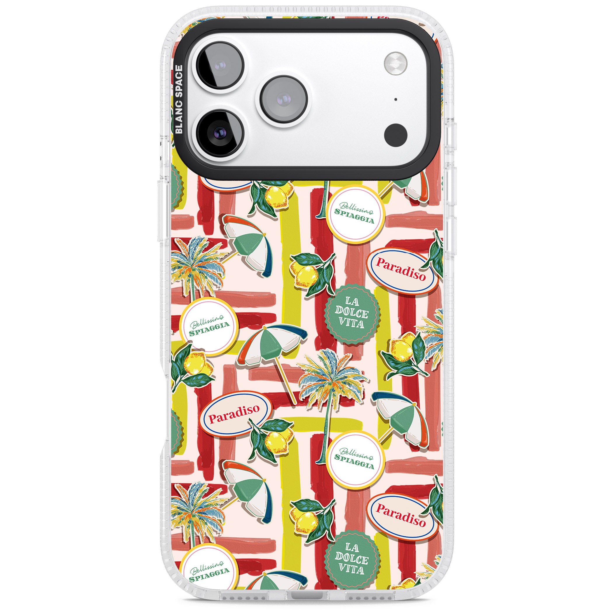 Paradiso Vibes iPhone 17 Pro Impact Air Clear Phone Case