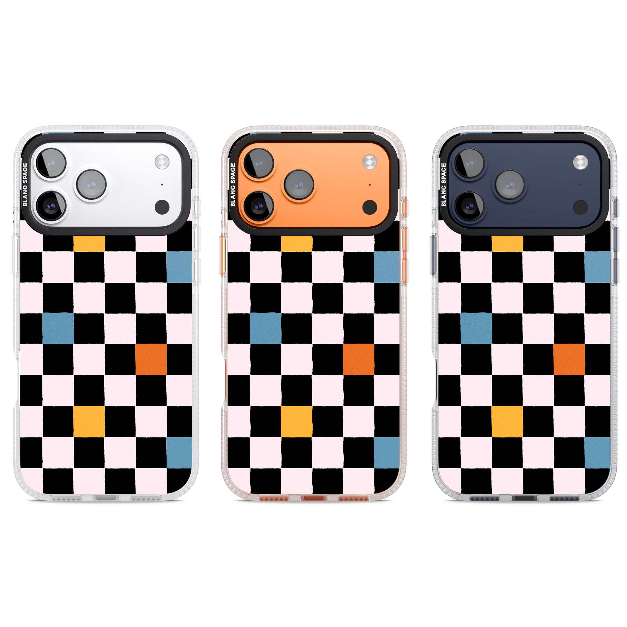 Vibrant Retro Checkered iPhone 17 Pro Impact Air Clear Phone Case APT Impact Protection