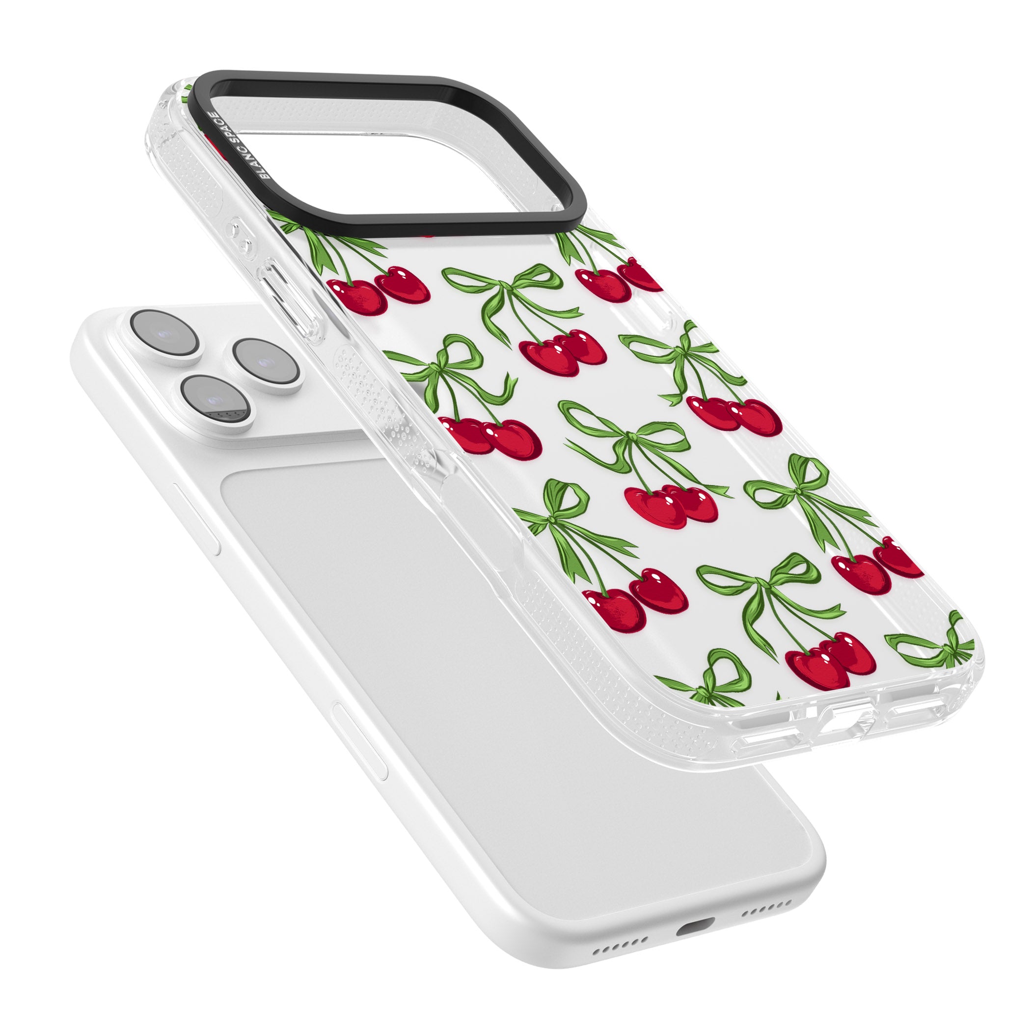 Cherry Bows iPhone 17 Pro Impact Air Clear Phone Case Colours