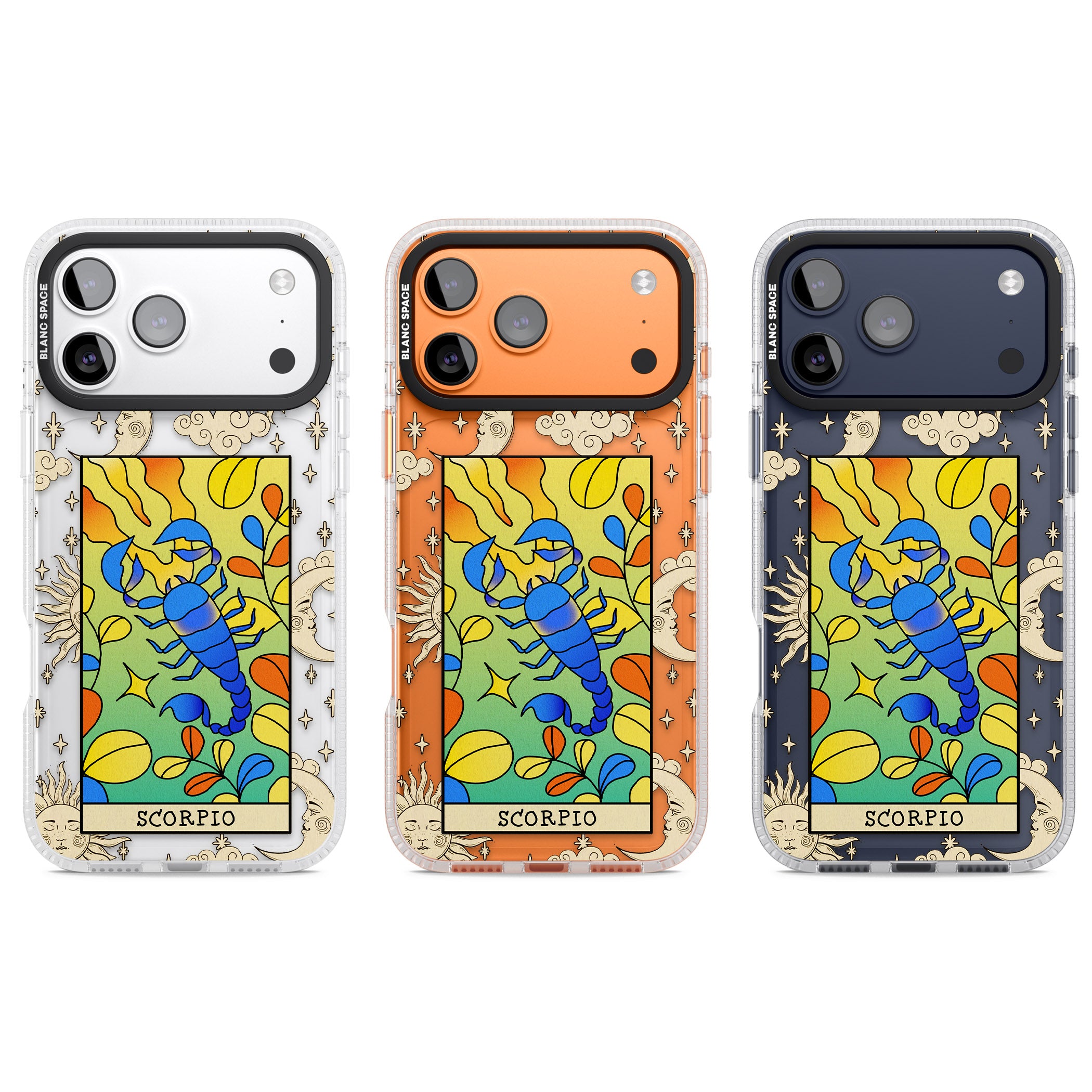 Celestial Zodiac Scorpio iPhone 17 Pro Impact Air Clear Phone Case APT Impact Protection