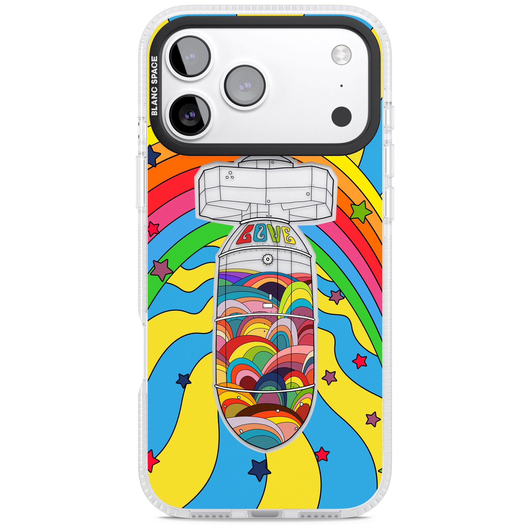 Love Bomb iPhone 17 Pro Impact Air Clear Phone Case