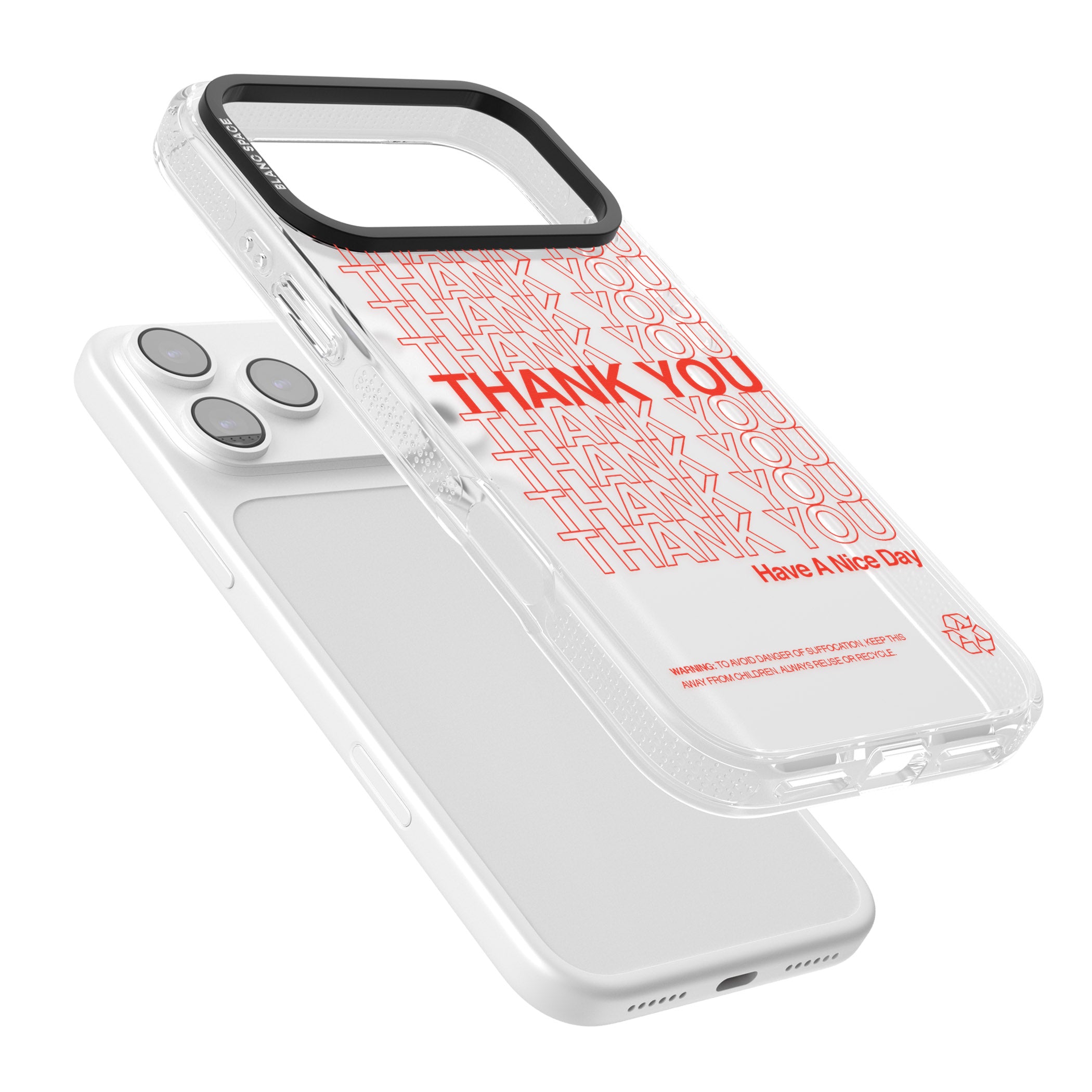 Thank You Have A Nice Day iPhone 17 Pro Impact Air Clear Phone Case Colours
