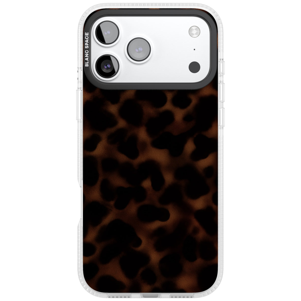 Dark Tortoise Shell old money iPhone case featuring a dark tortoiseshell pattern with amber and black animal print tones iPhone 17 Pro Max Impact Air Phone Case front